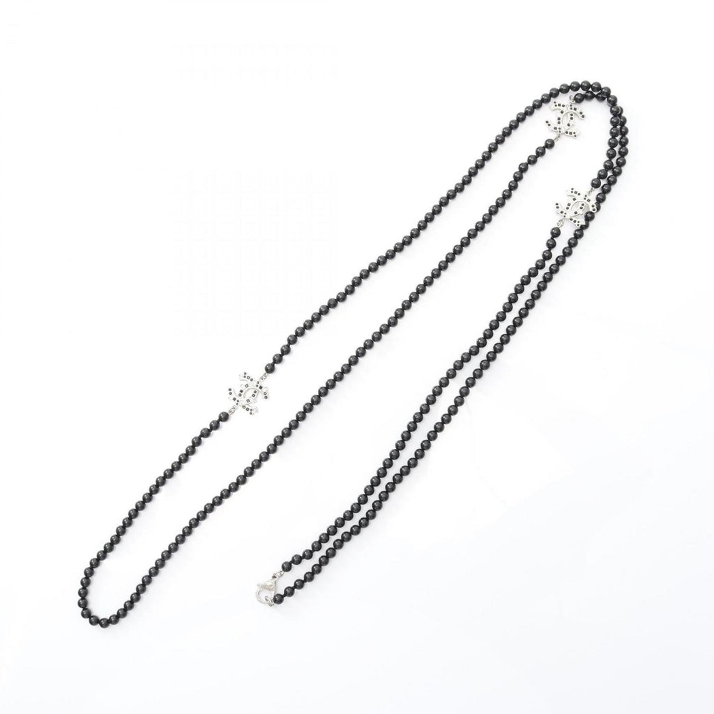 CC Logo Pendant Necklace Sterling Silver