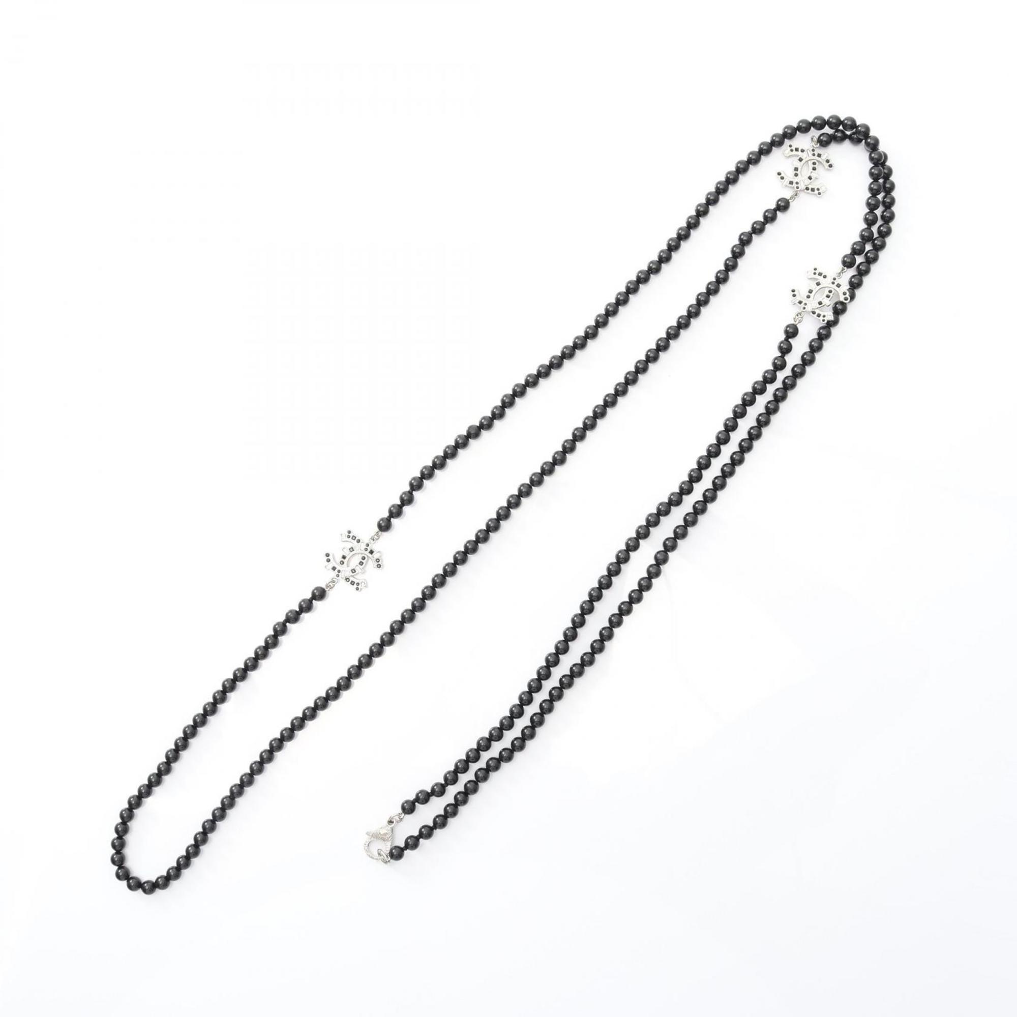 CC Logo Pendant Necklace Sterling Silver