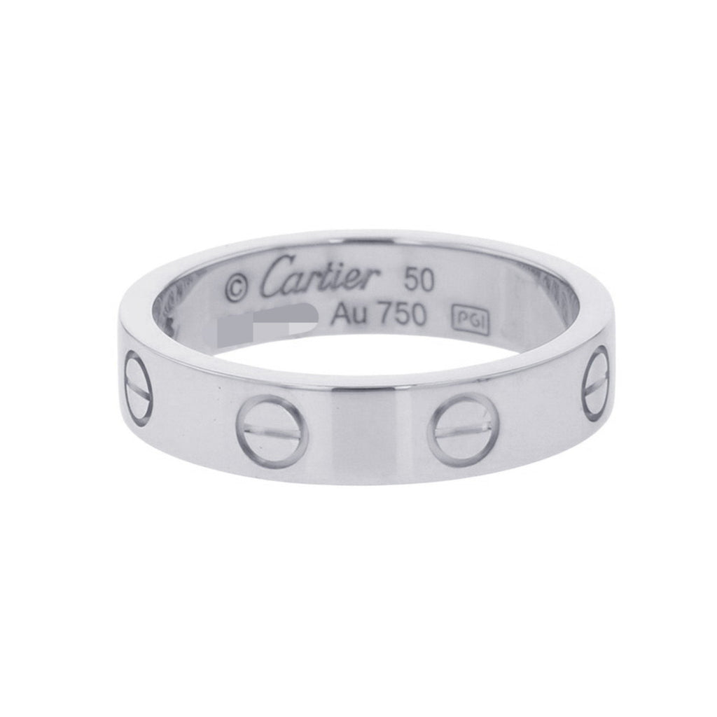 Love Ring 18K White Gold with Diamond