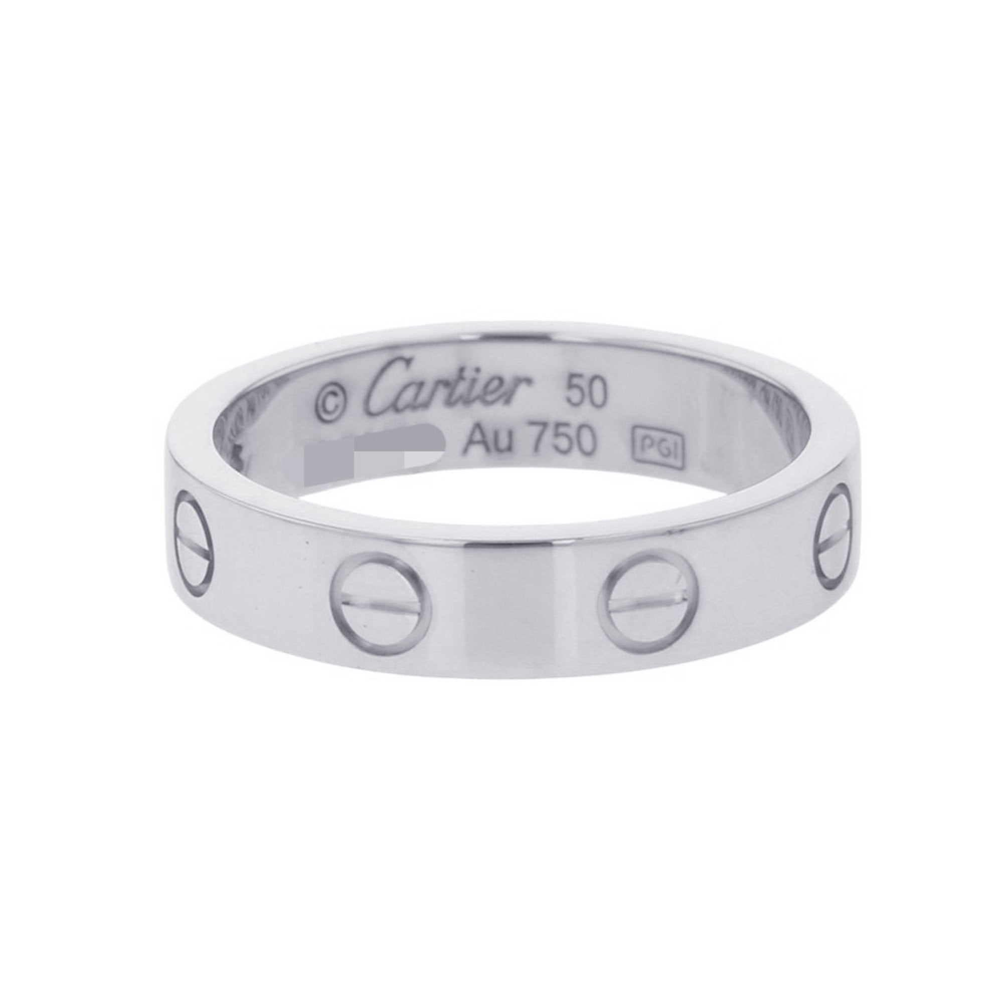 Love Ring 18K White Gold with Diamond