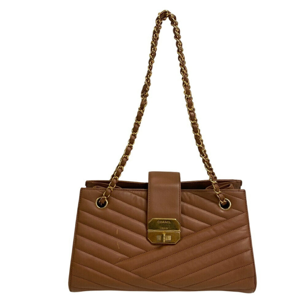 Gabrielle Tote Chevron Leather Medium