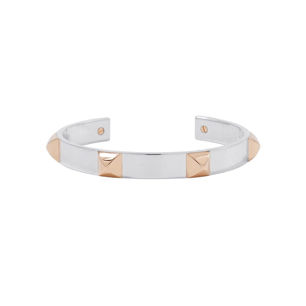 Clous Bracelet 18K Rose Gold and Sterling Silver