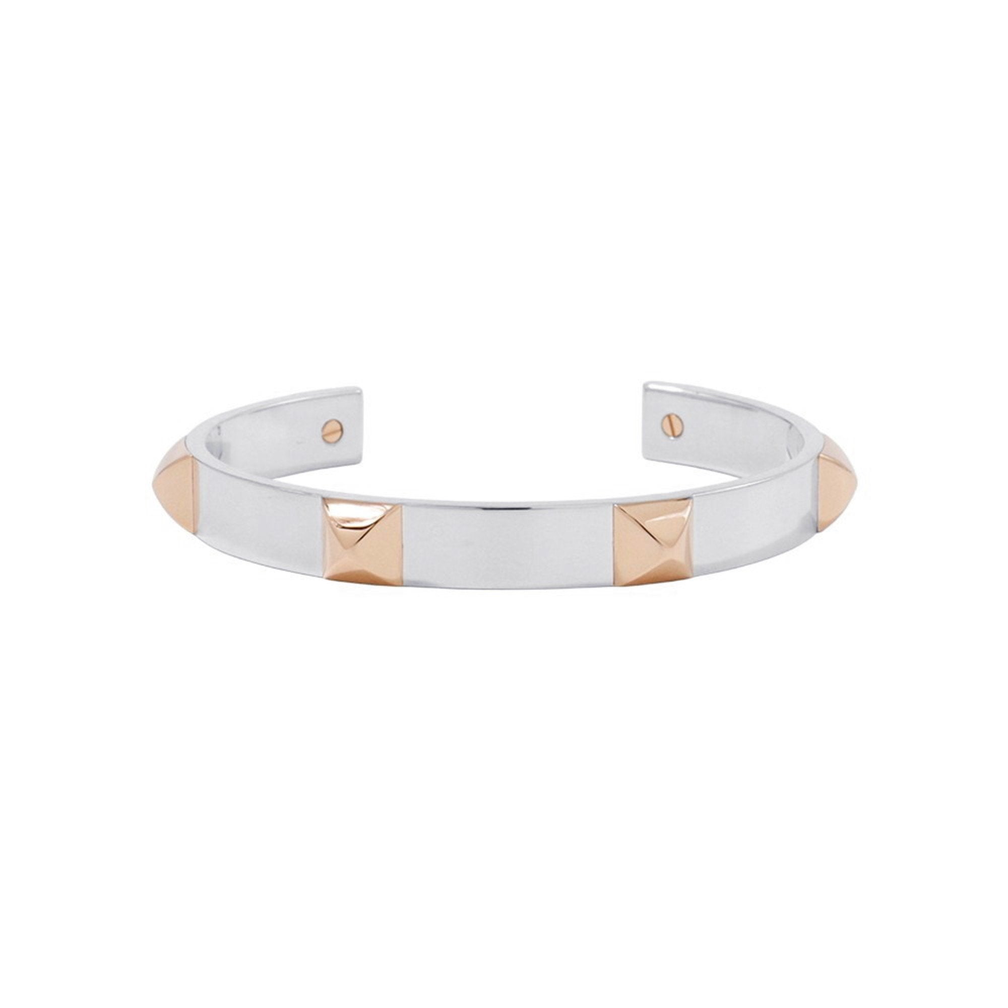 Clous Bracelet 18K Rose Gold and Sterling Silver