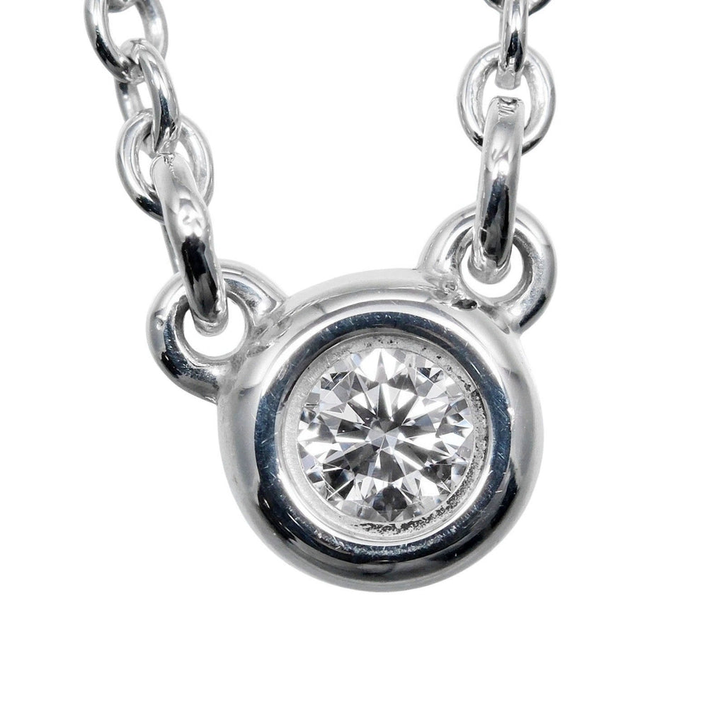 Elsa Peretti Diamonds By The Yard Pendant Necklace Sterling Silver and Diamond