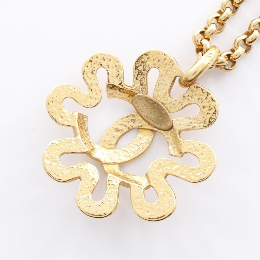 CC Logo Pendant Necklace Metal