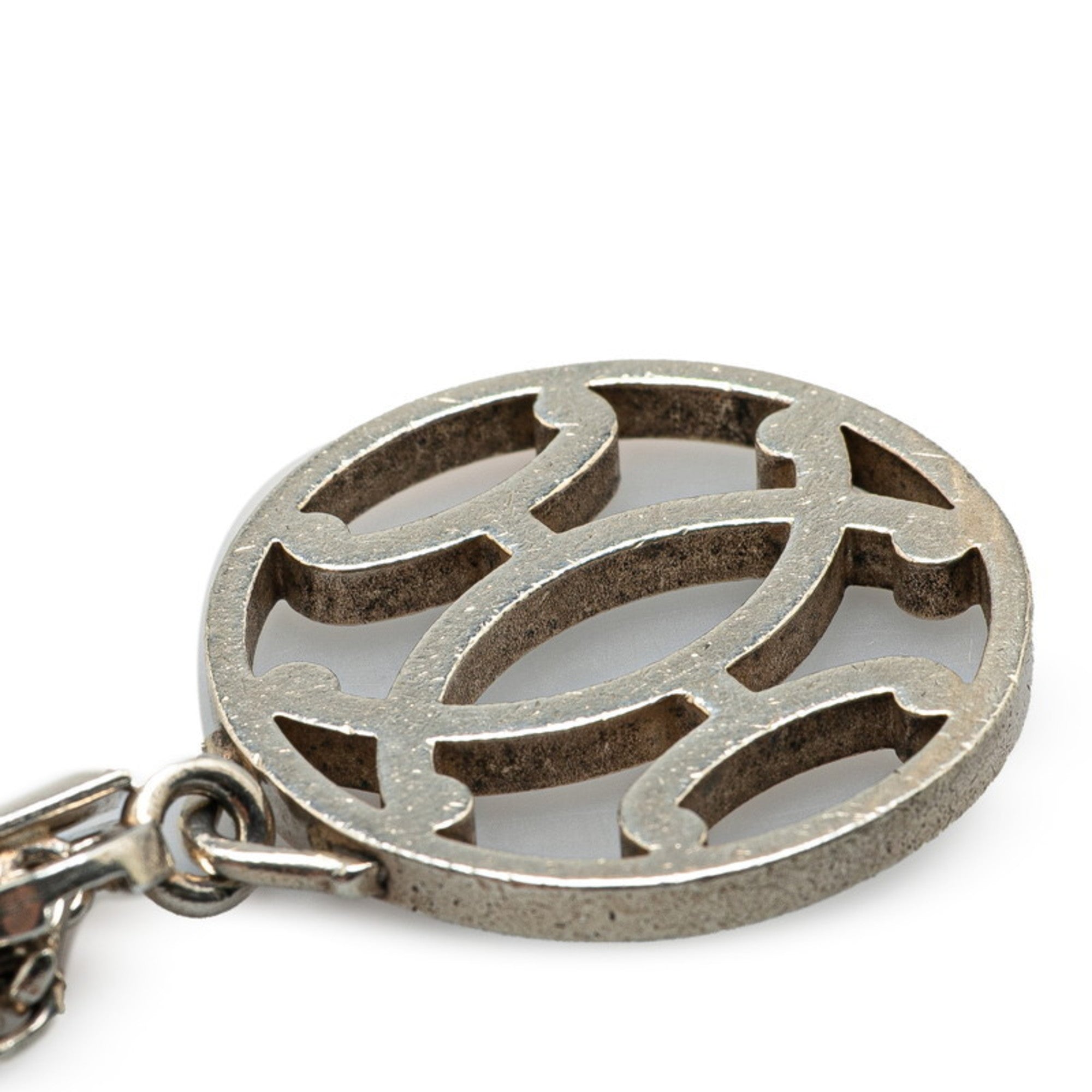 Kiss H Motif Charm Silver Metal Handbag Charm