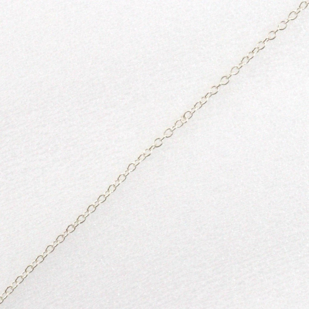 Double Loop Pendant Necklace Sterling Silver