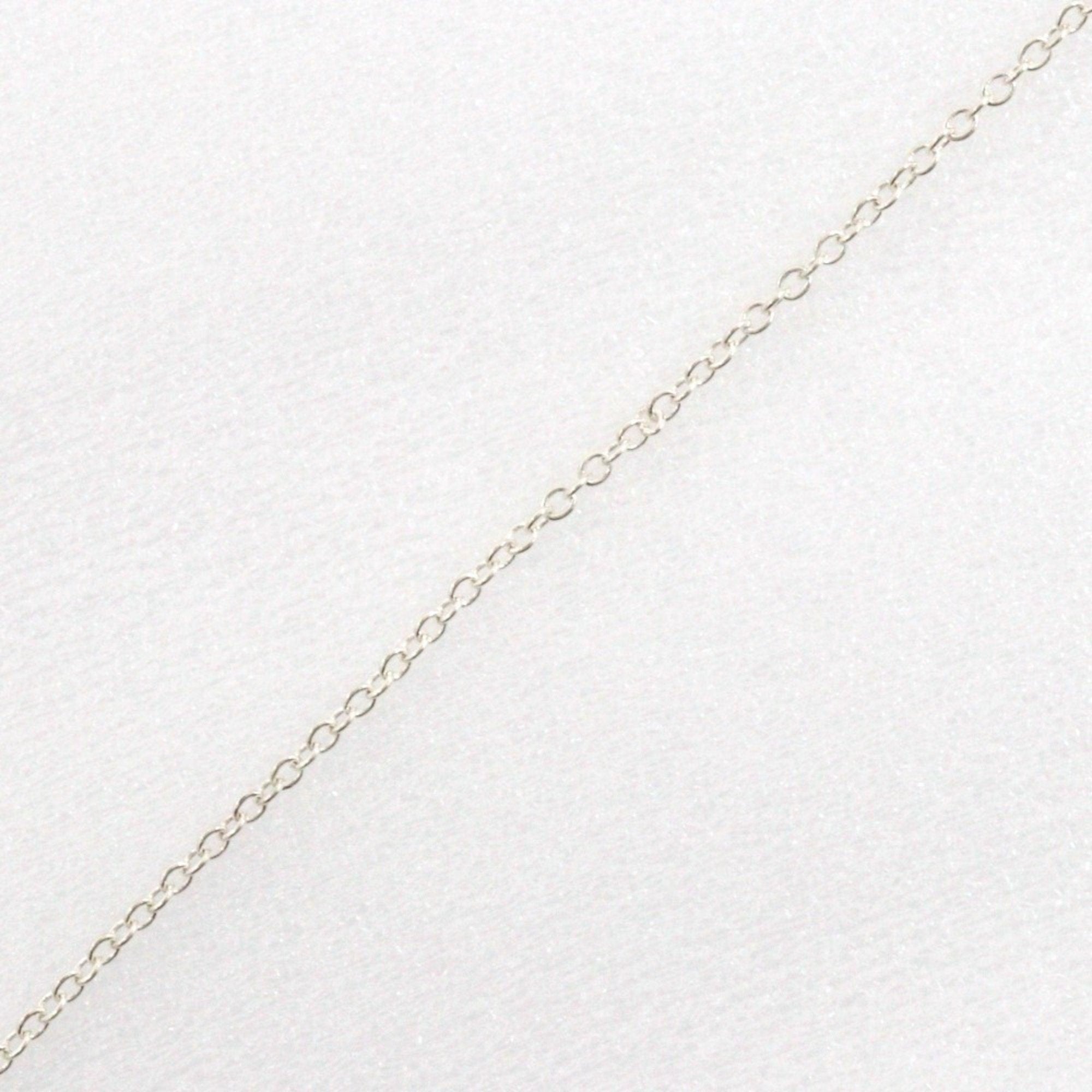Double Loop Pendant Necklace Sterling Silver
