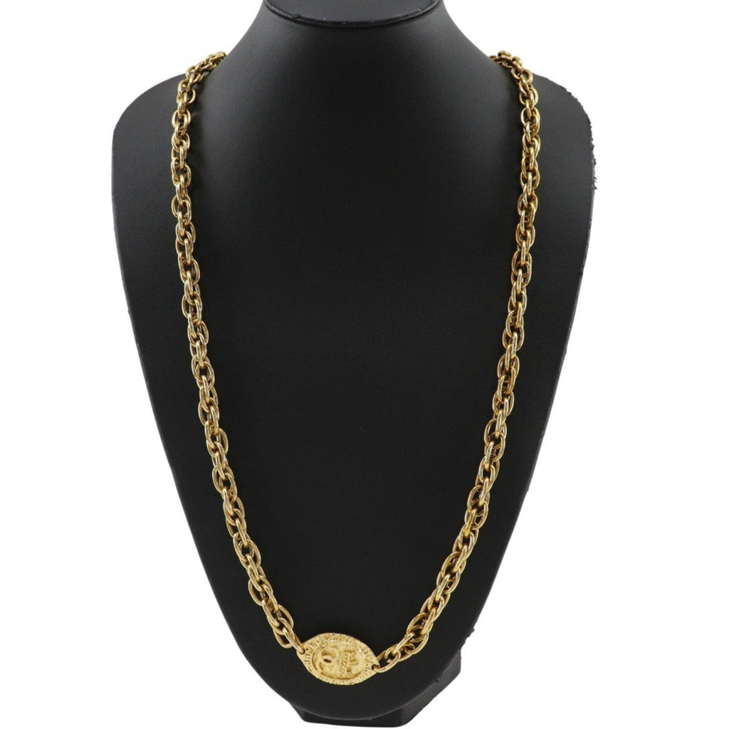 CC Logo Pendant Necklace Metal