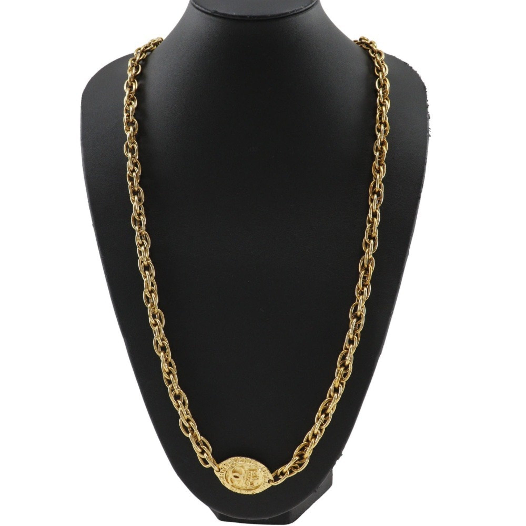 CC Logo Pendant Necklace Metal