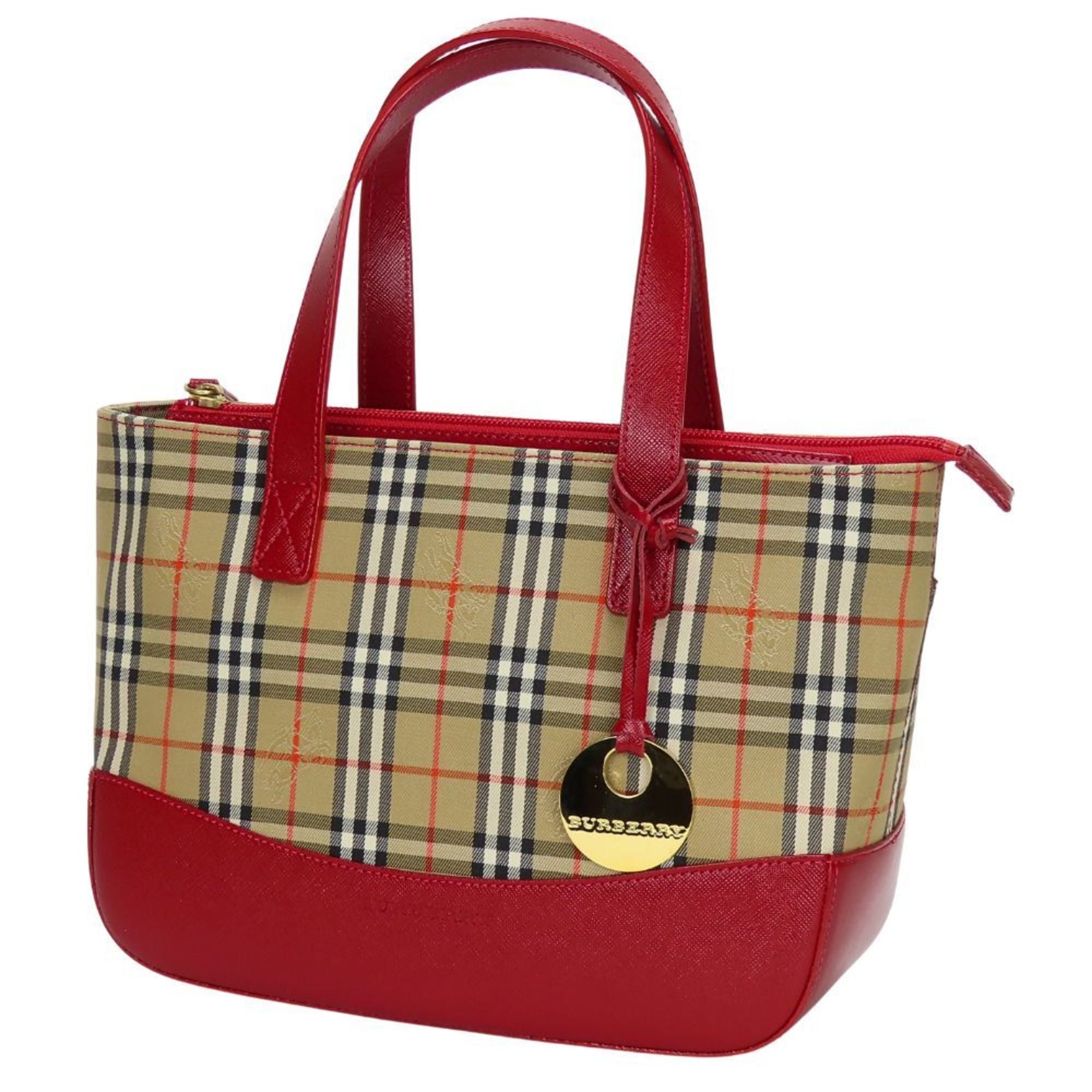 Reversible Tote Haymarket Coated Canvas and Leather Medium
