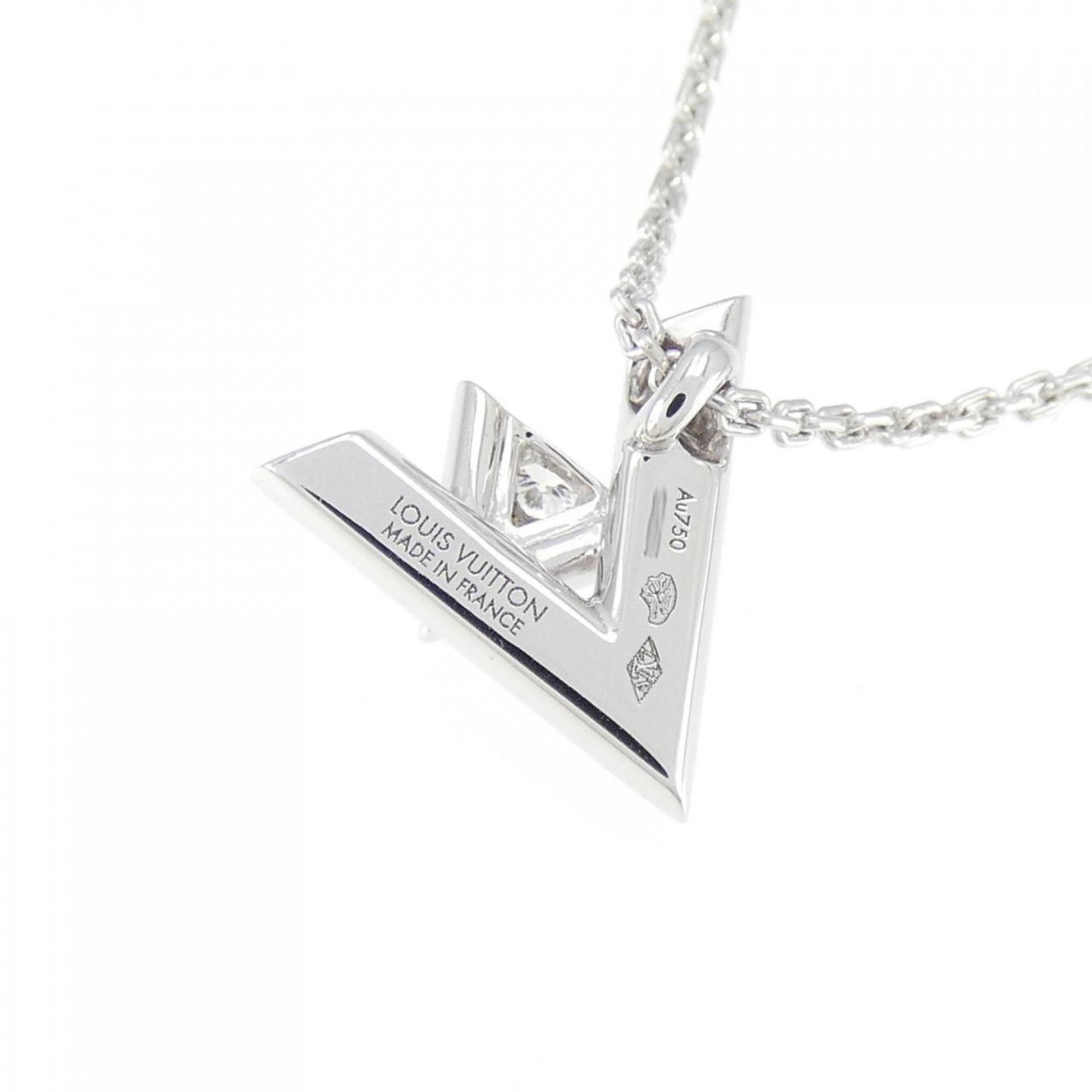 Volt One PM Pendant Necklace 18K White Gold with Diamond