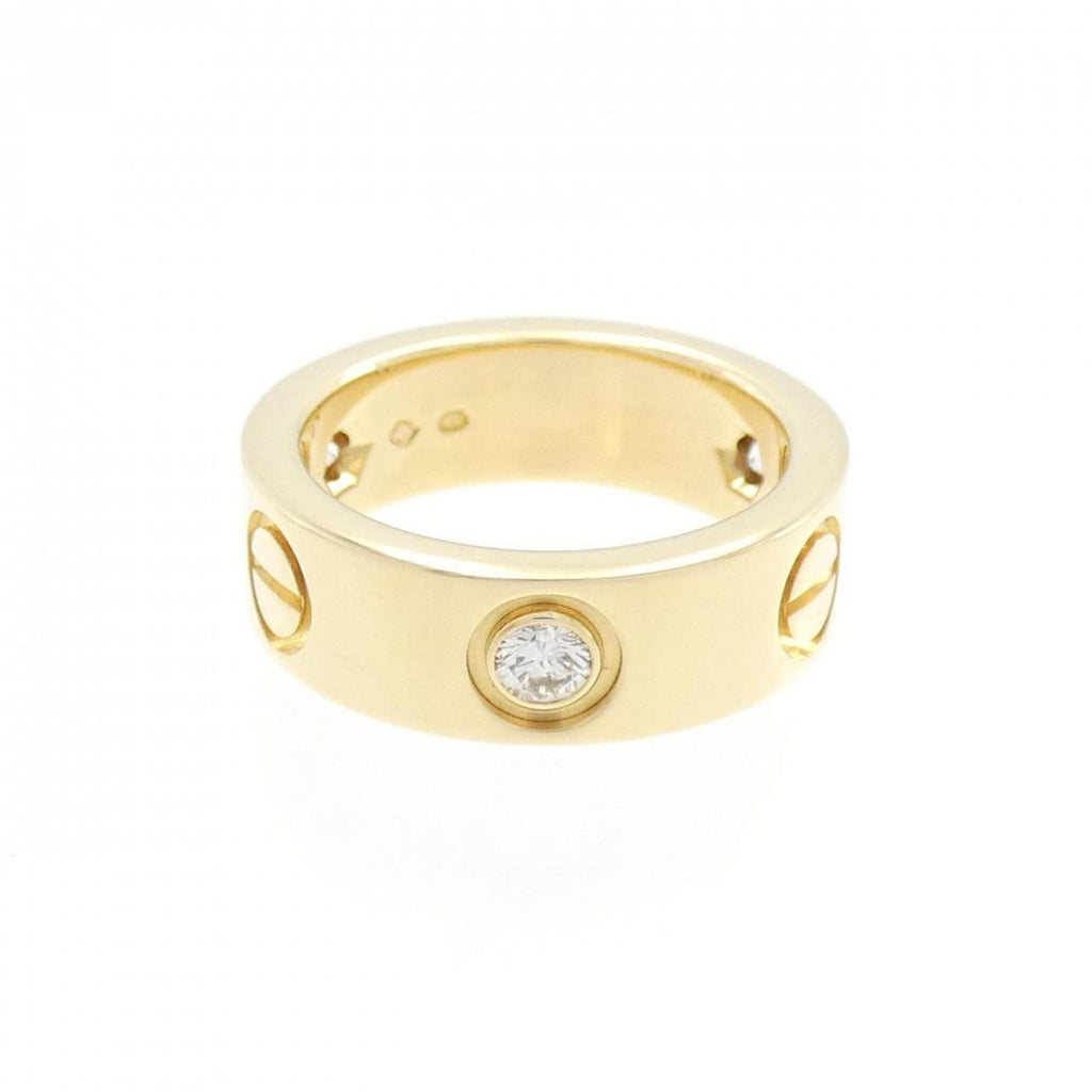 Band Ring 18K Yellow Gold with Diamond