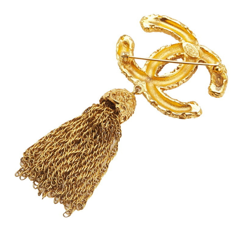 CC Logo Brooch Metal