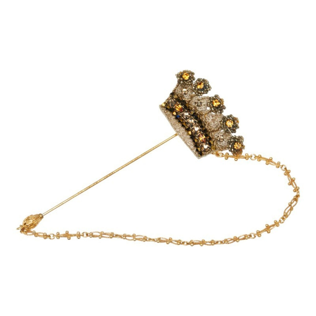 Brooch Gold-Tone Metal
