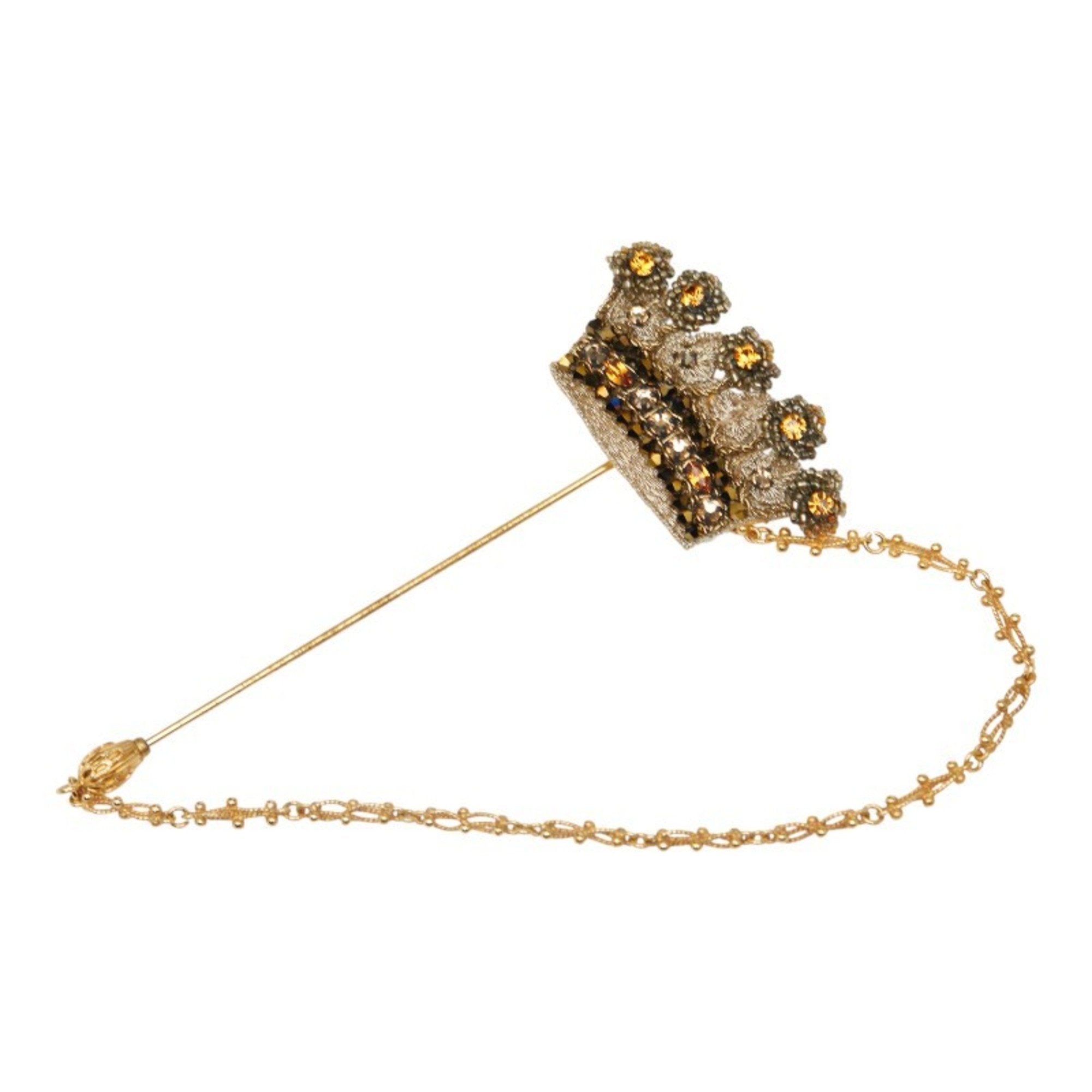 Brooch Gold-Tone Metal