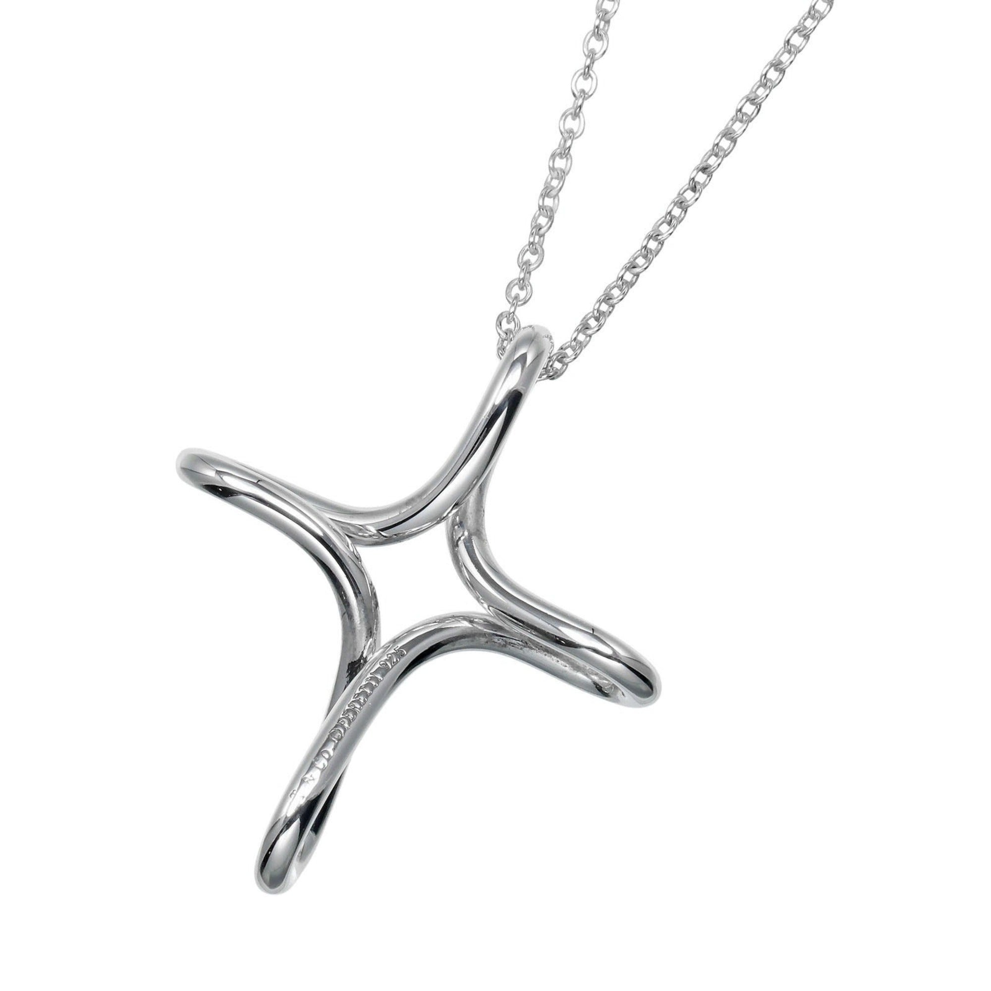 Cross Pendant Necklace Sterling Silver