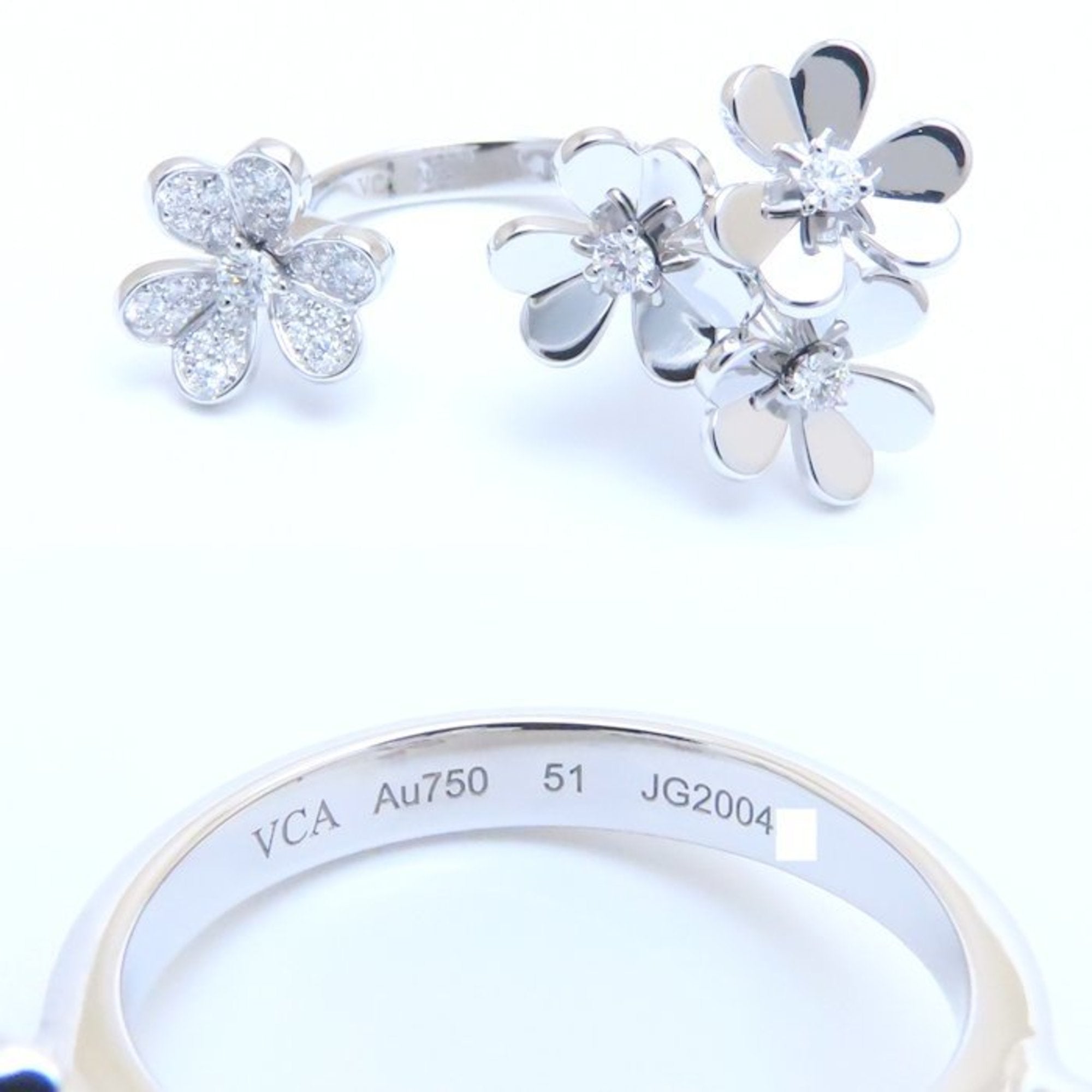 Frivole Entrée Les Dors Ring 18K White Gold with Diamond