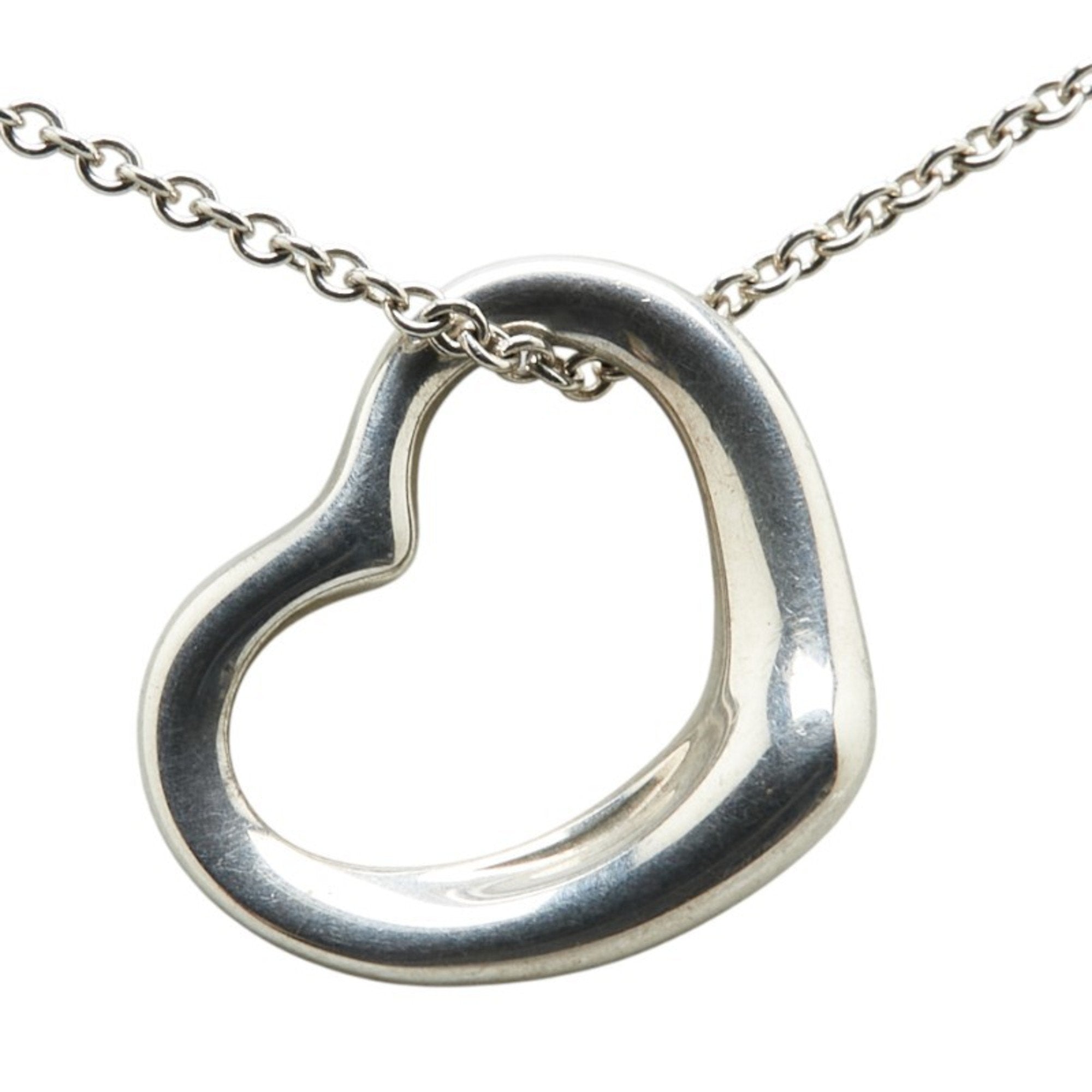Heart Pendant Necklace Sterling Silver