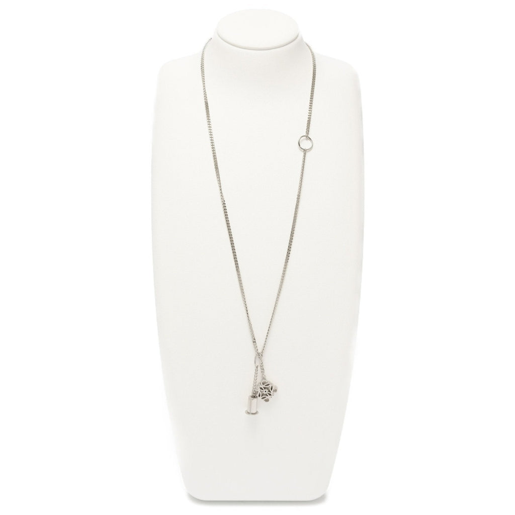 Pendant Necklace Brass and Palladium