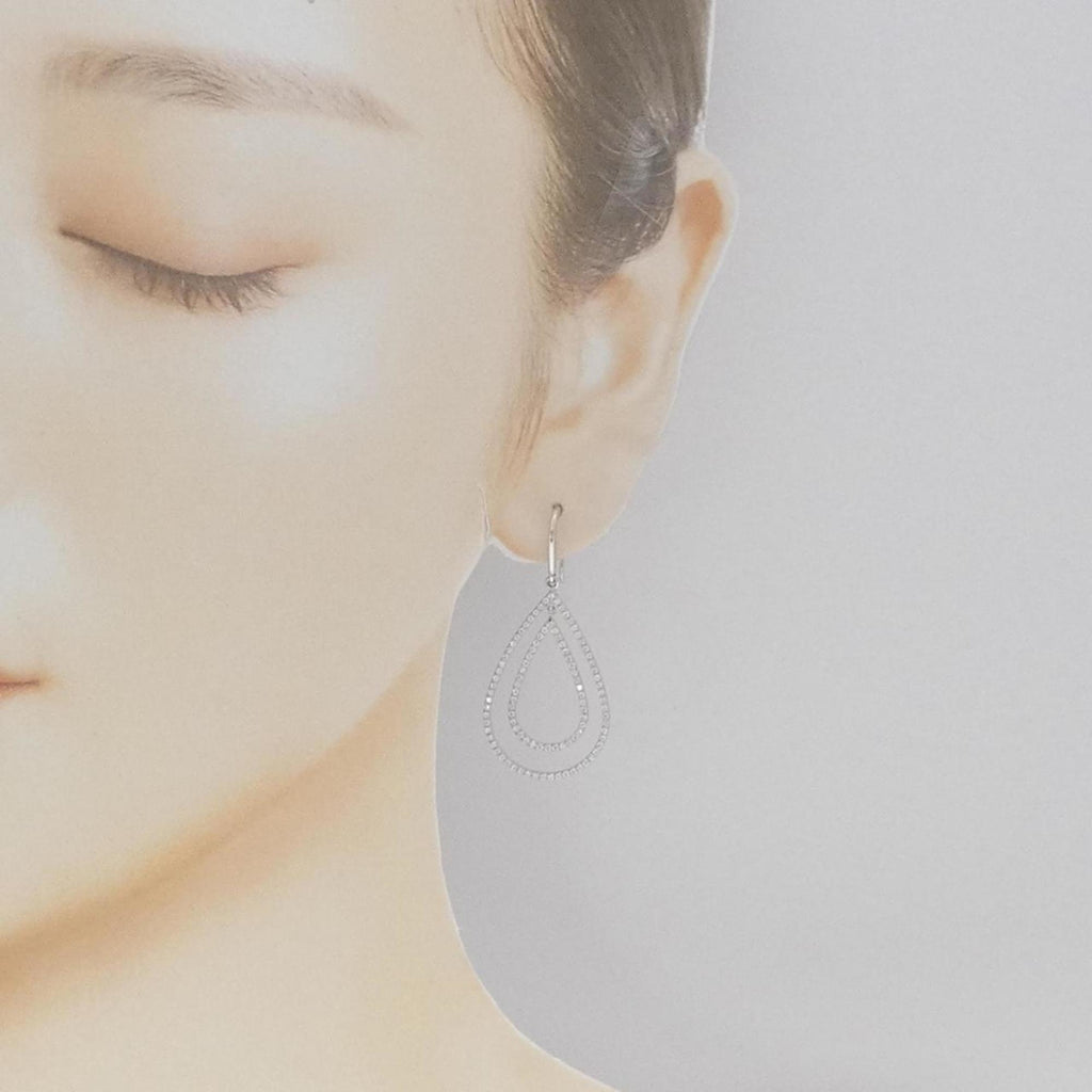 Earrings 18K White Gold