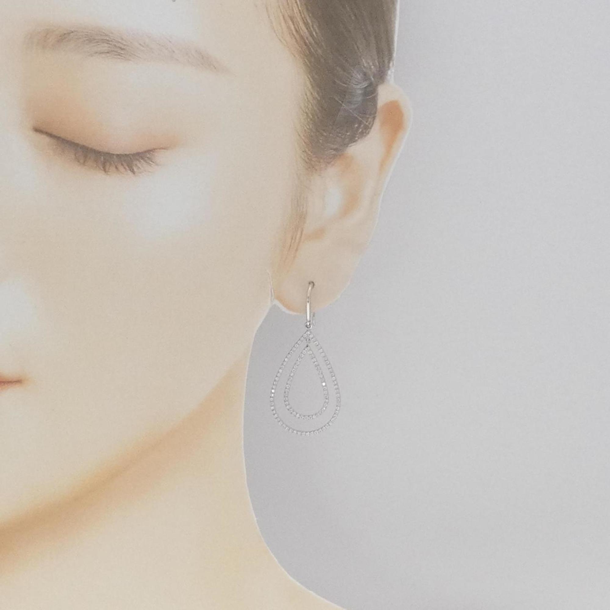 Earrings 18K White Gold
