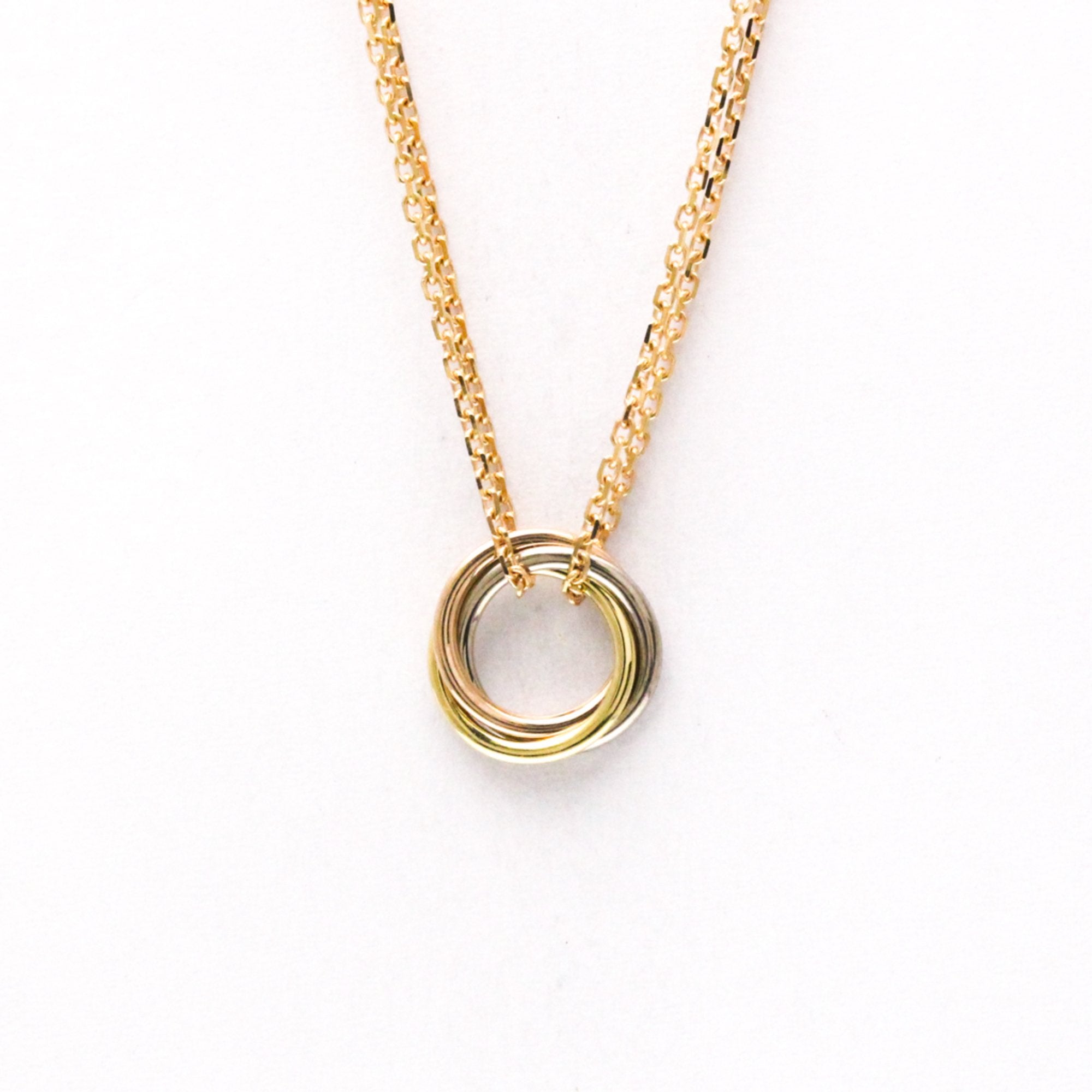 Trinity Pendant Necklace 18K Tricolor Gold