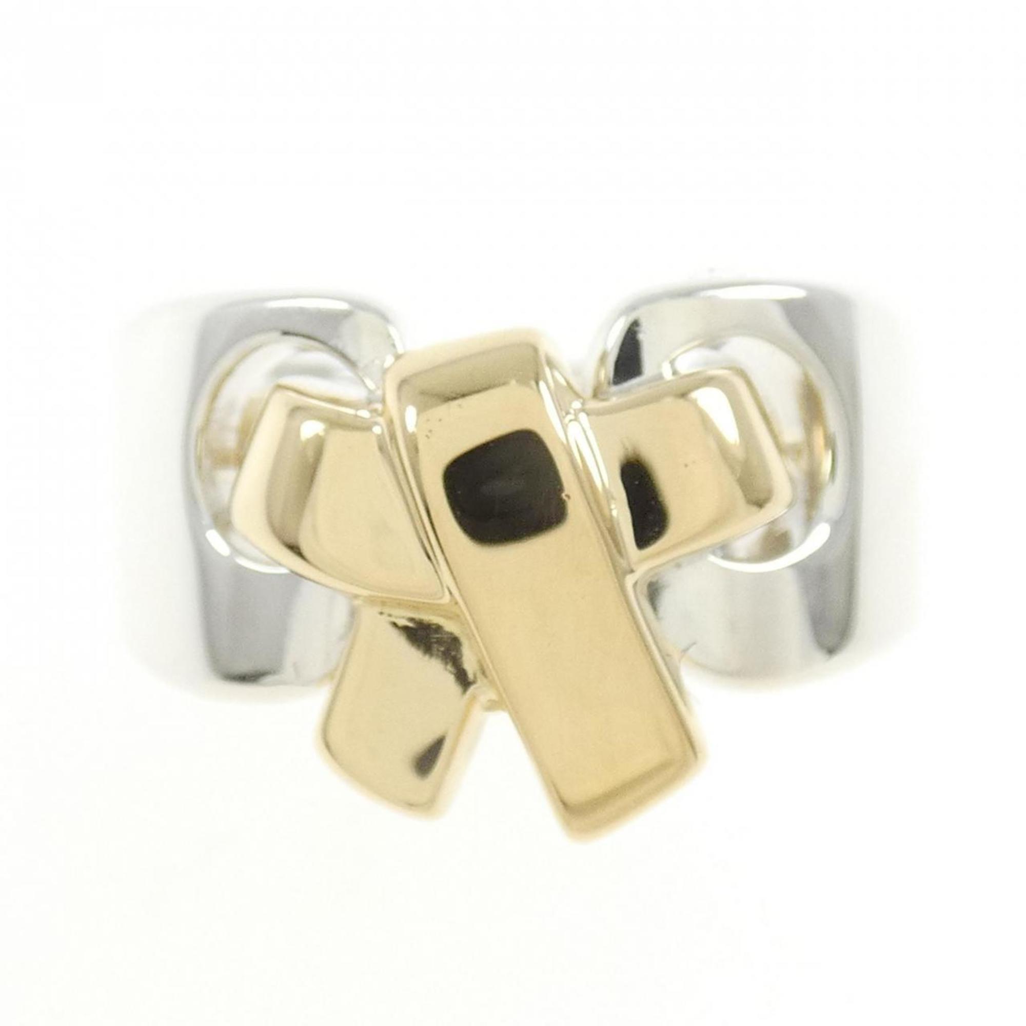 Band Ring Sterling Silver and 18K Yellow Gold