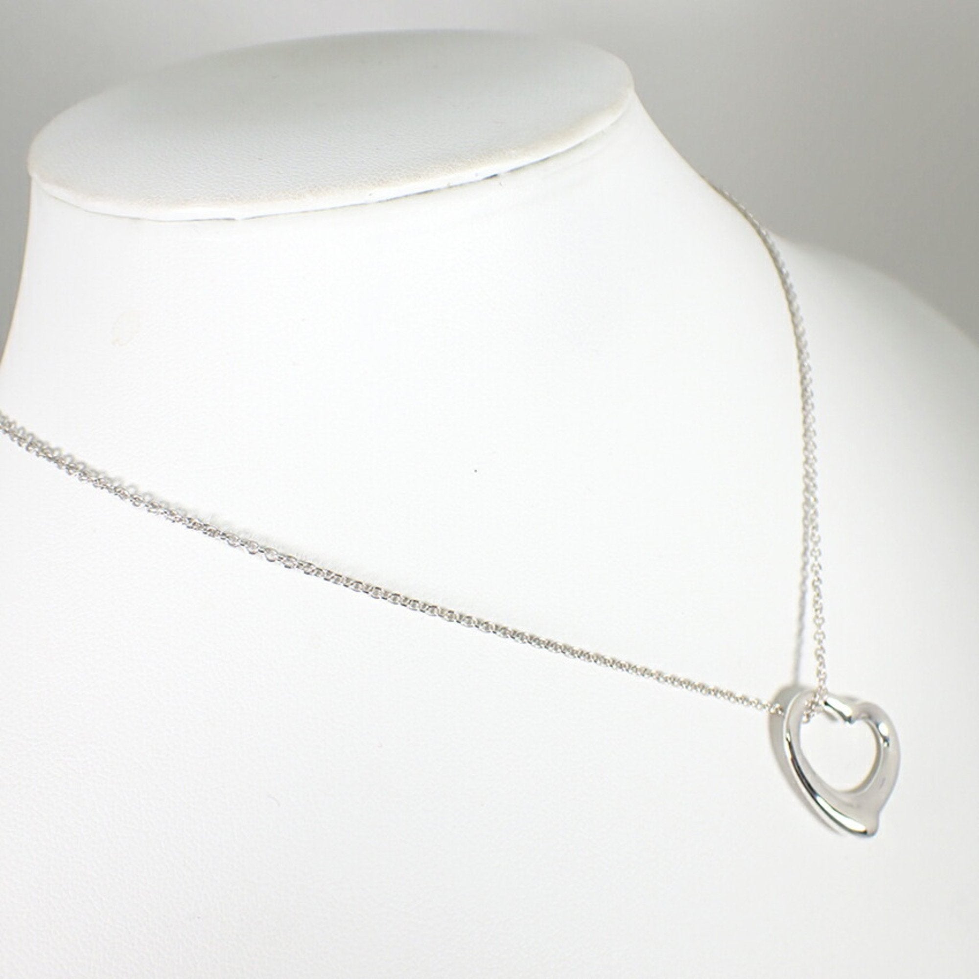 Heart Pendant Necklace Sterling Silver