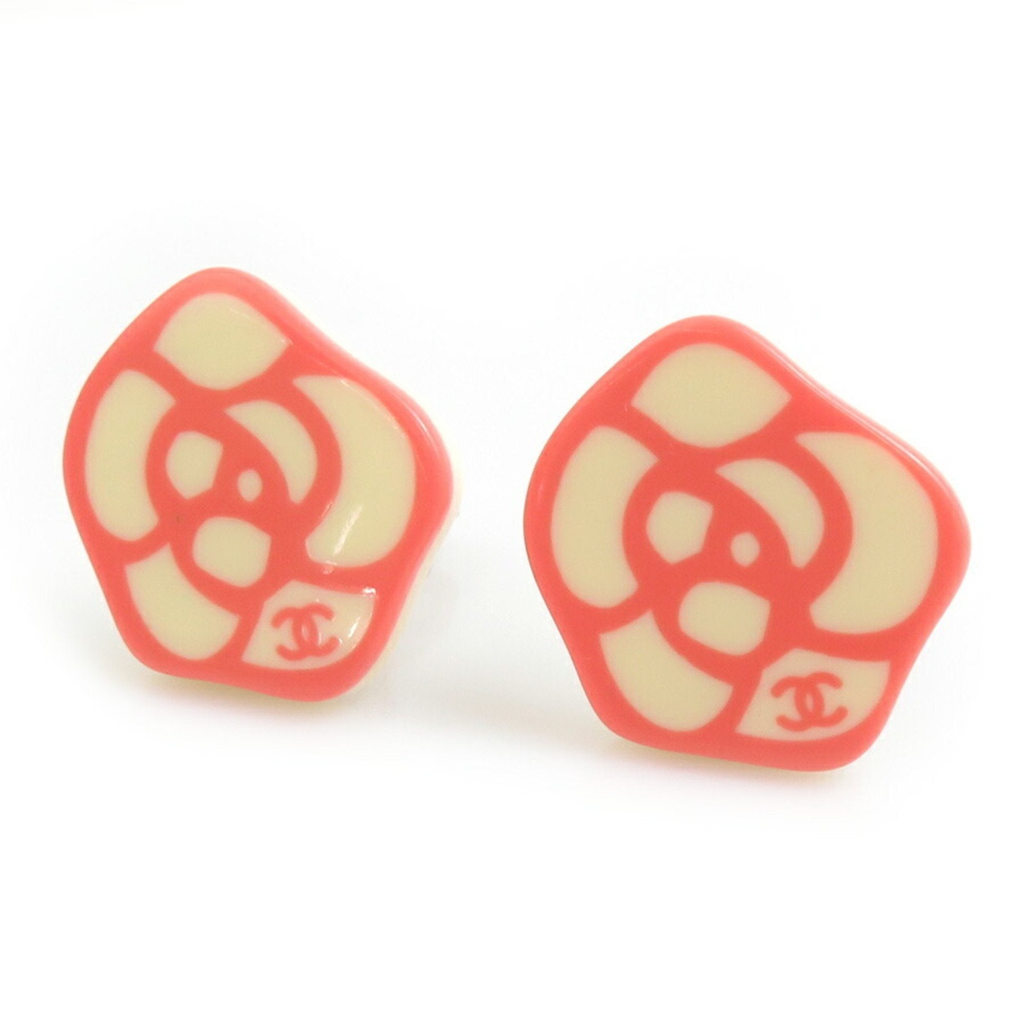 CC Logo Clip-On Earrings Gold-Tone Metal