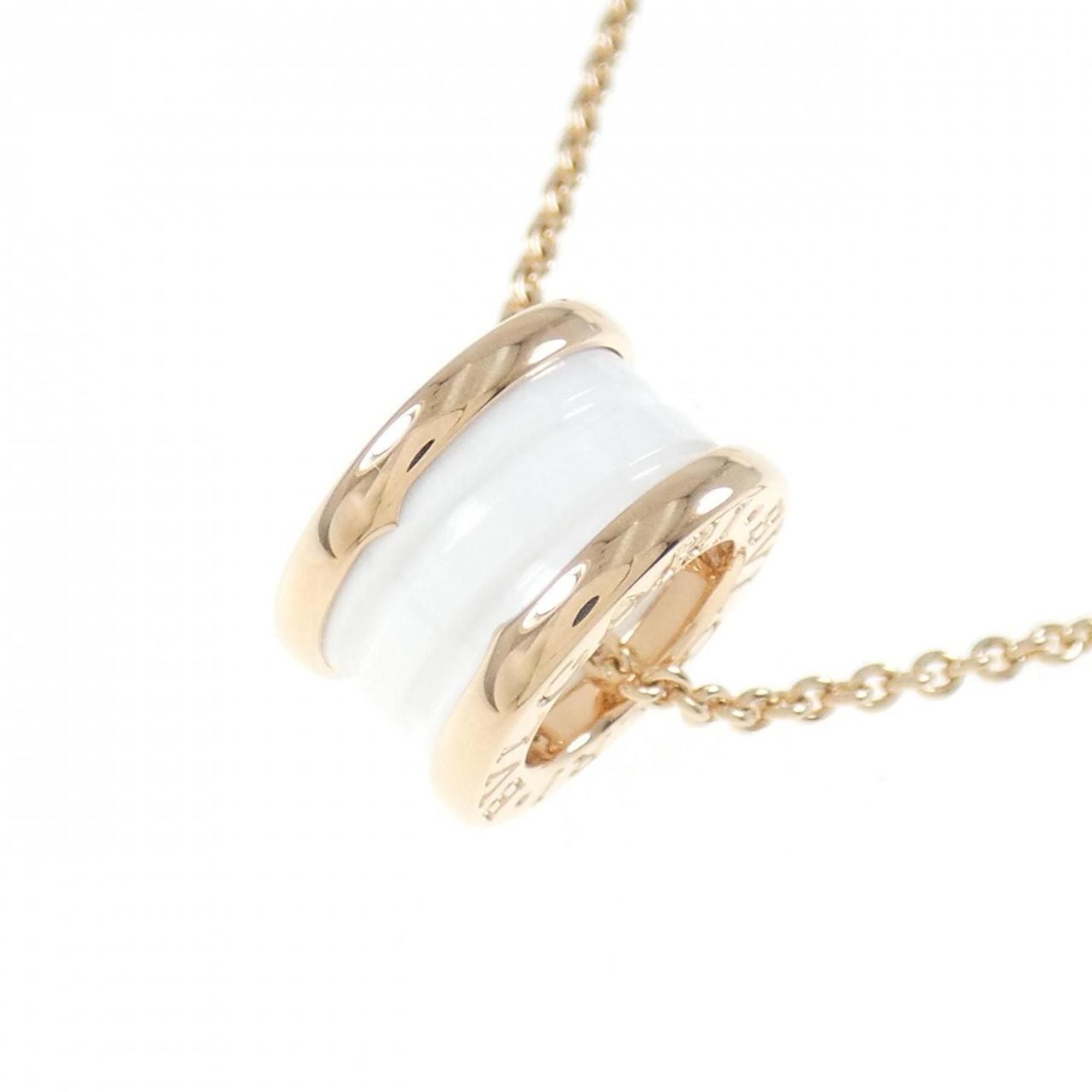 B.Zero1 Pendant Necklace Ceramic and 18K Rose Gold