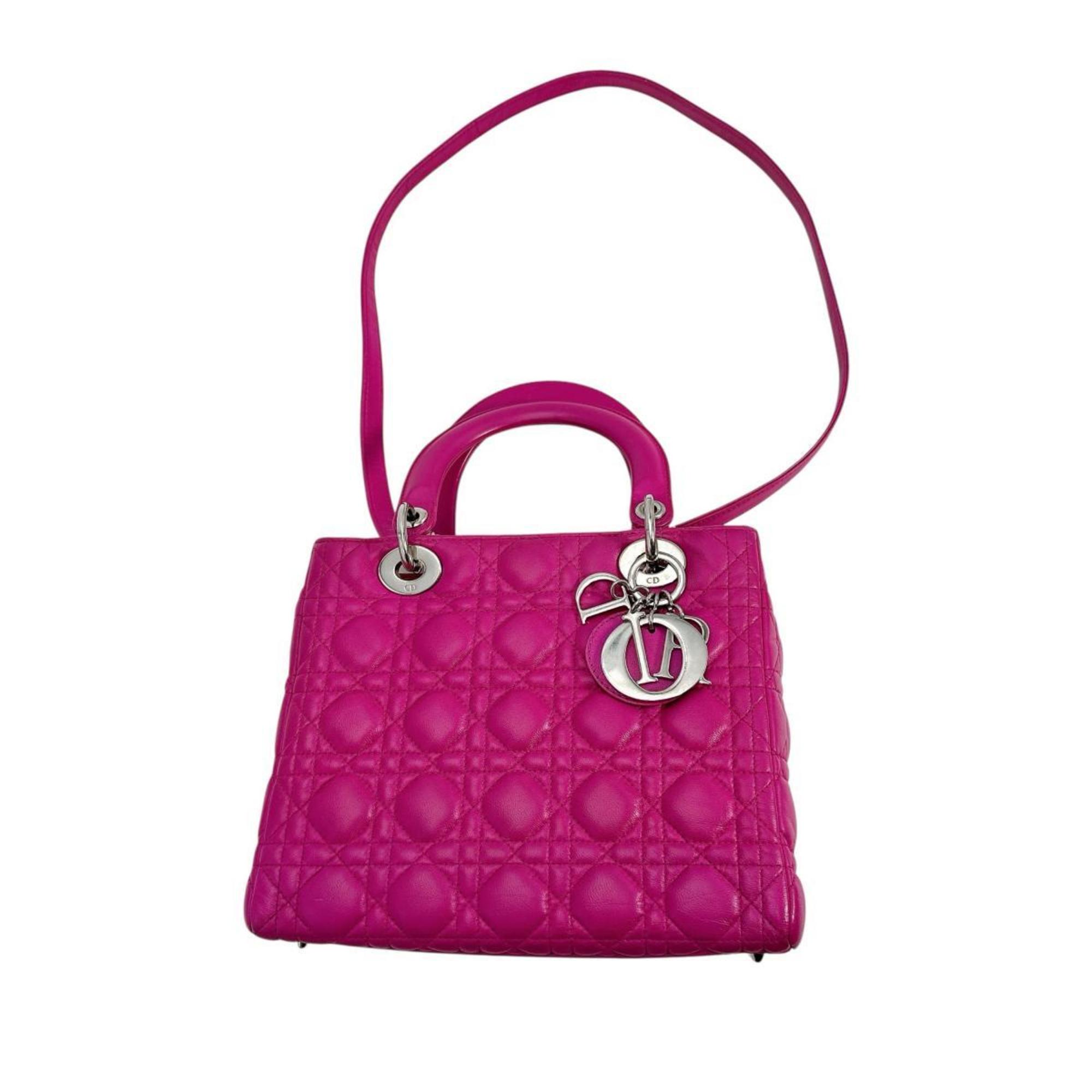Lady Dior Bag Cannage Quilt Lambskin Medium
