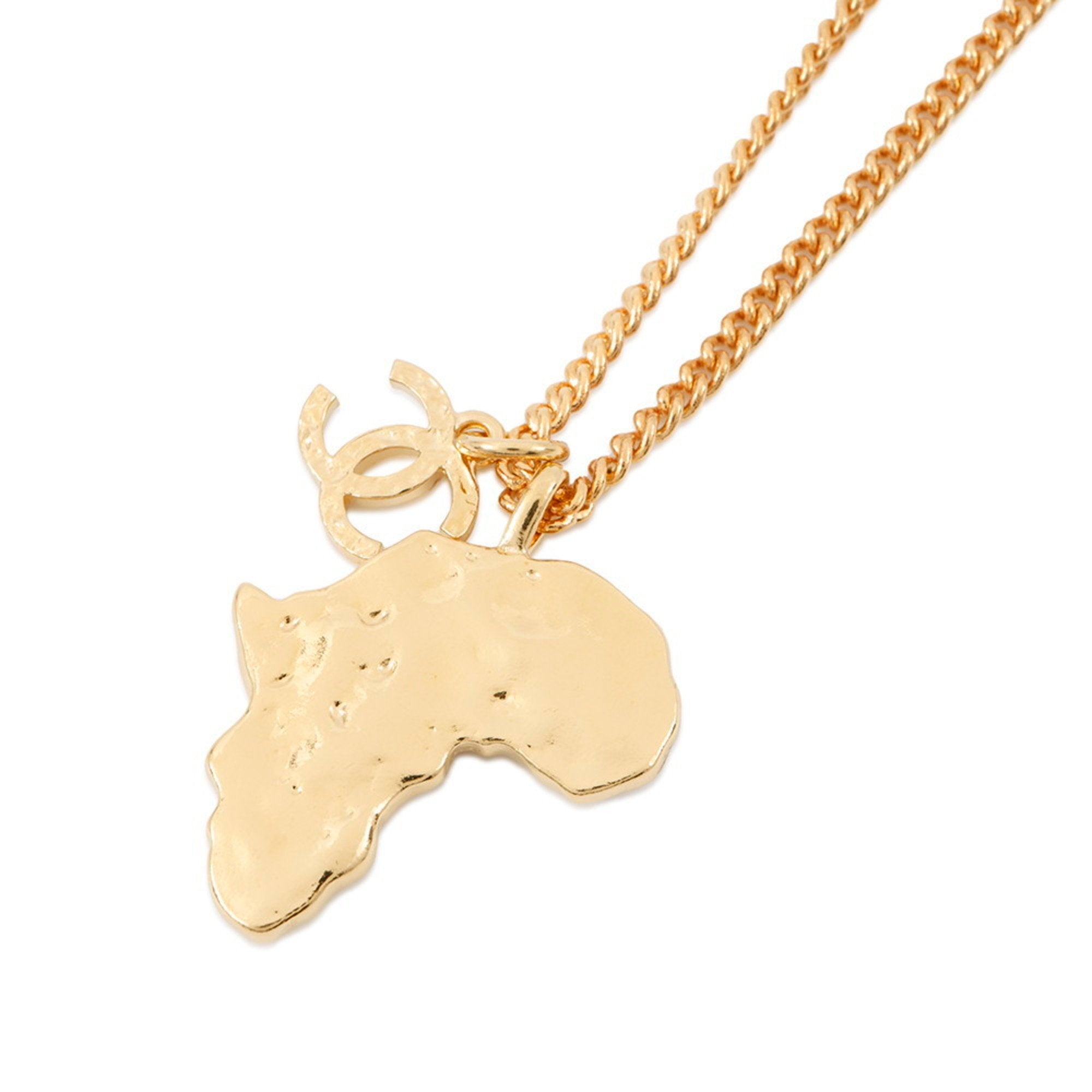 CC Logo Pendant Necklace Metal
