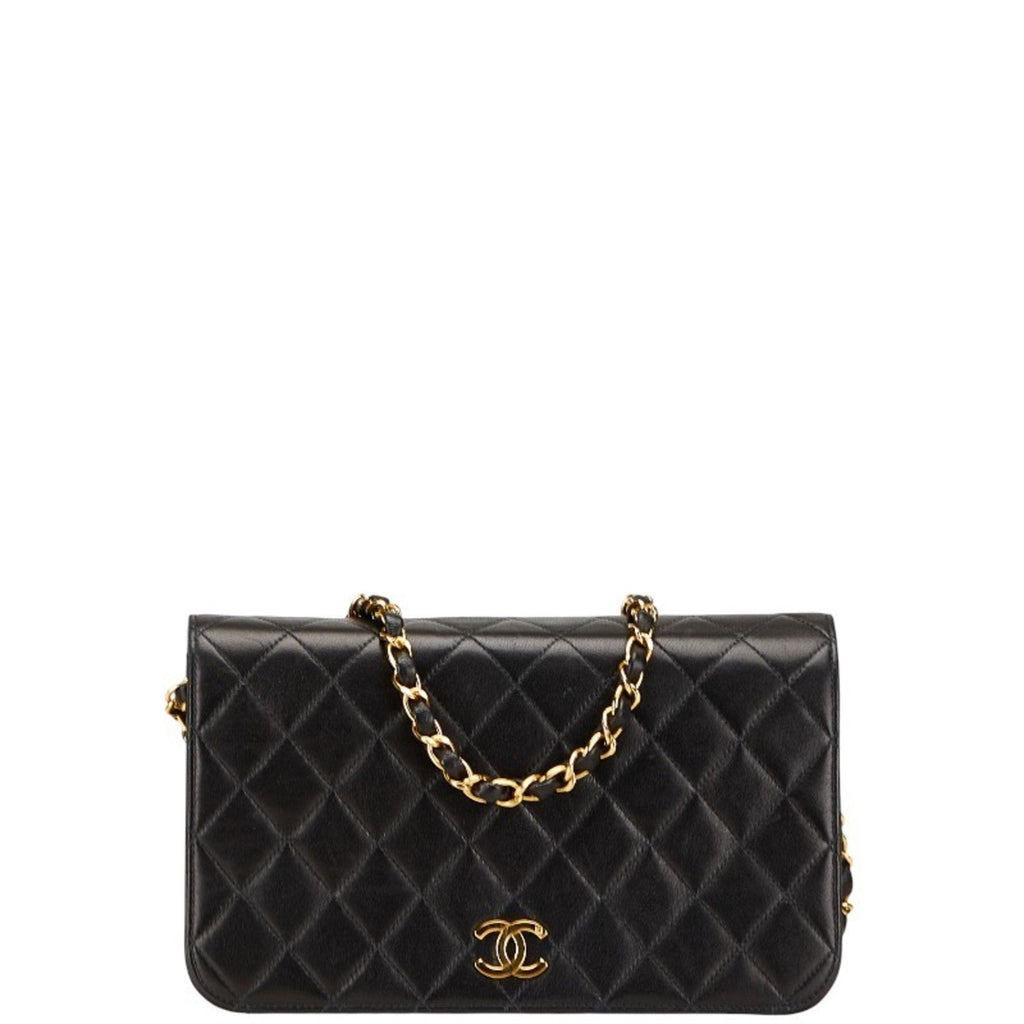 Vintage Full Flap Bag Quilted Lambskin Medium