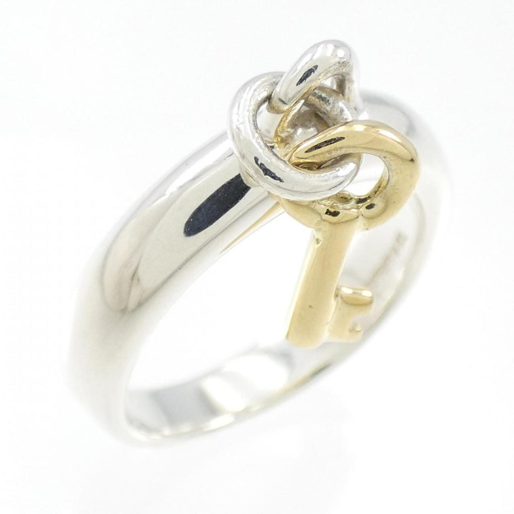 Key Ring Sterling Silver and 18K Yellow Gold