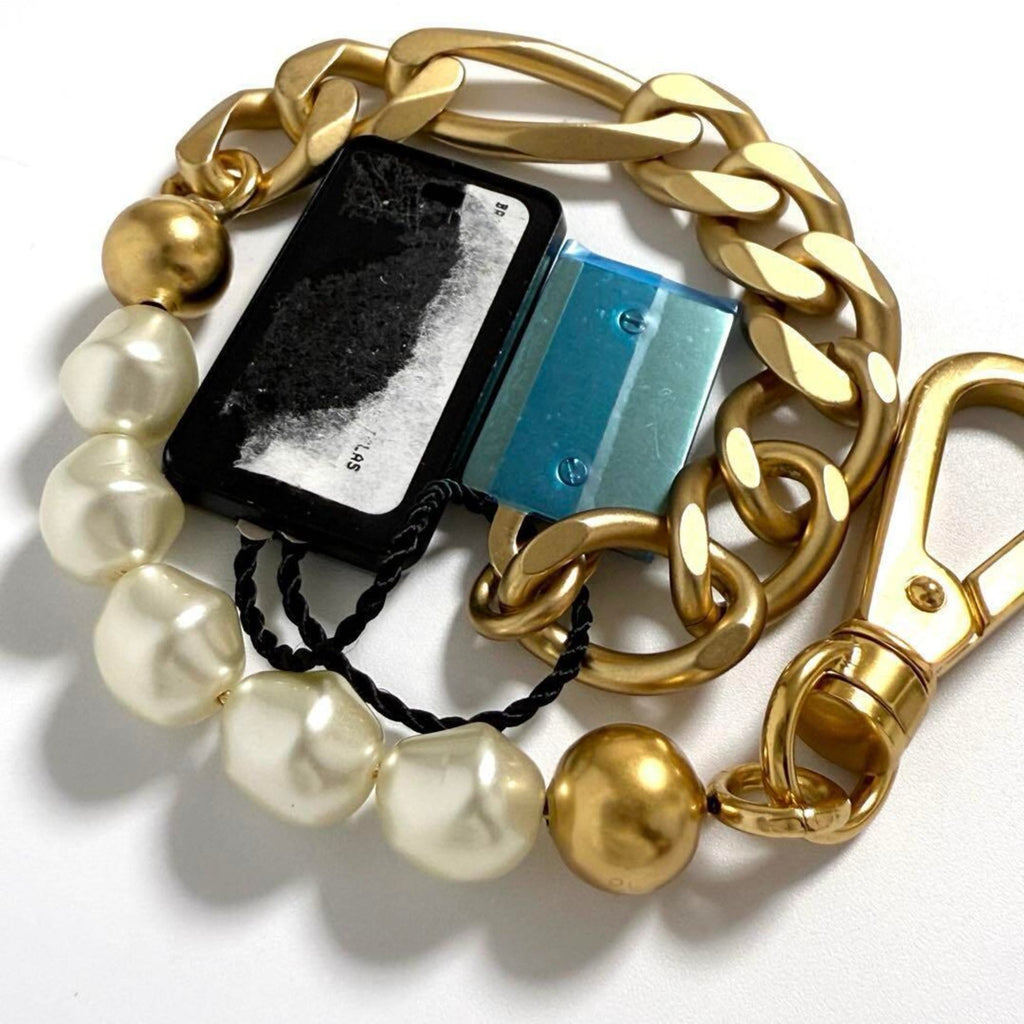 Charm Bracelet Artificial Pearl and Metal