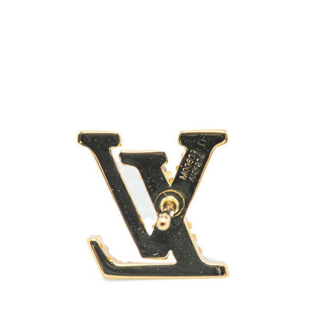 Earrings Rhinestone Gold-Tone Metal
