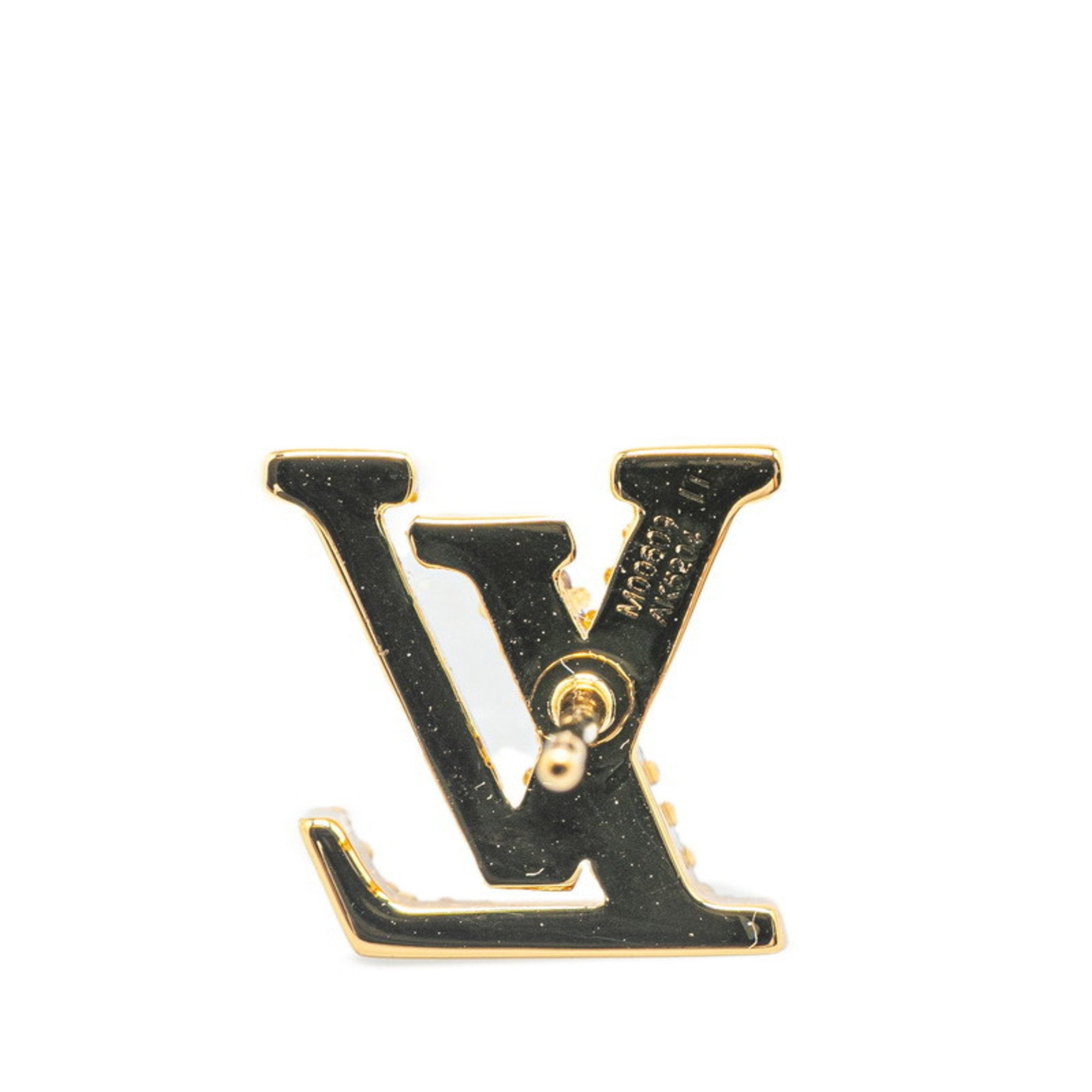 Earrings Rhinestone Gold-Tone Metal