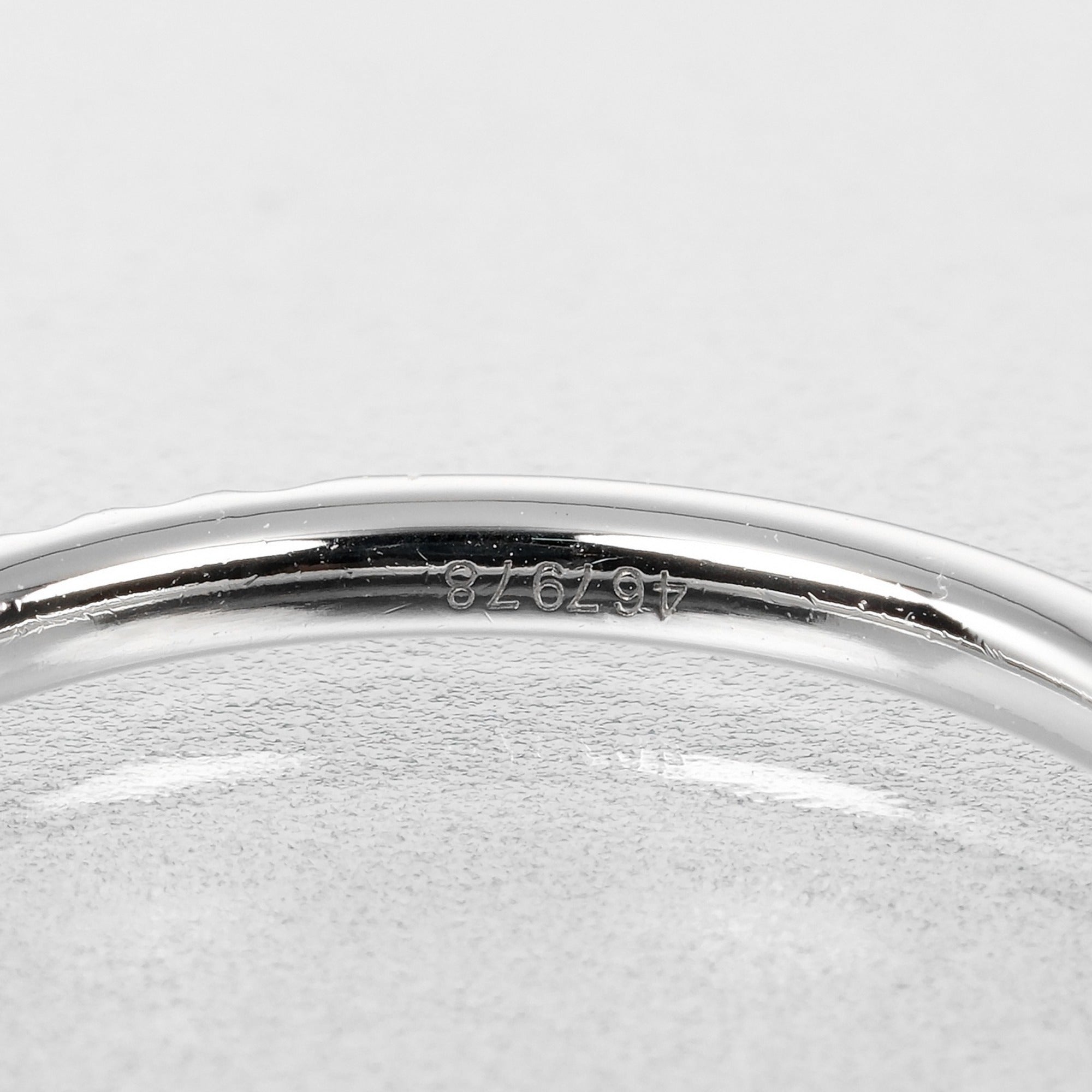 Micro Pave Band Ring Platinum with Diamond Small