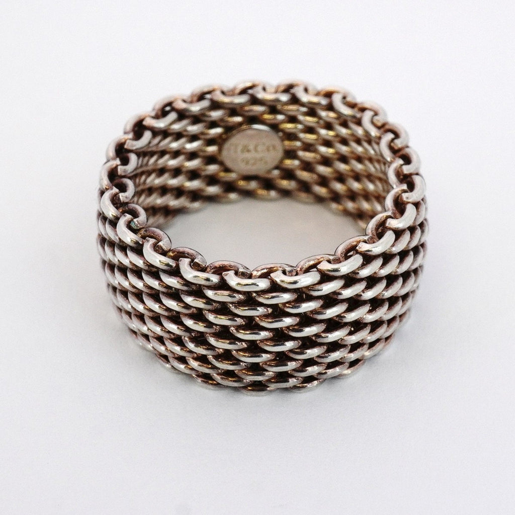 Somerset Mesh Ring Sterling Silver