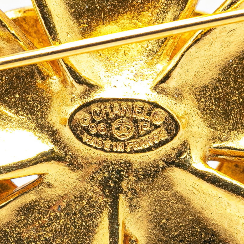 CC Logo Brooch Metal