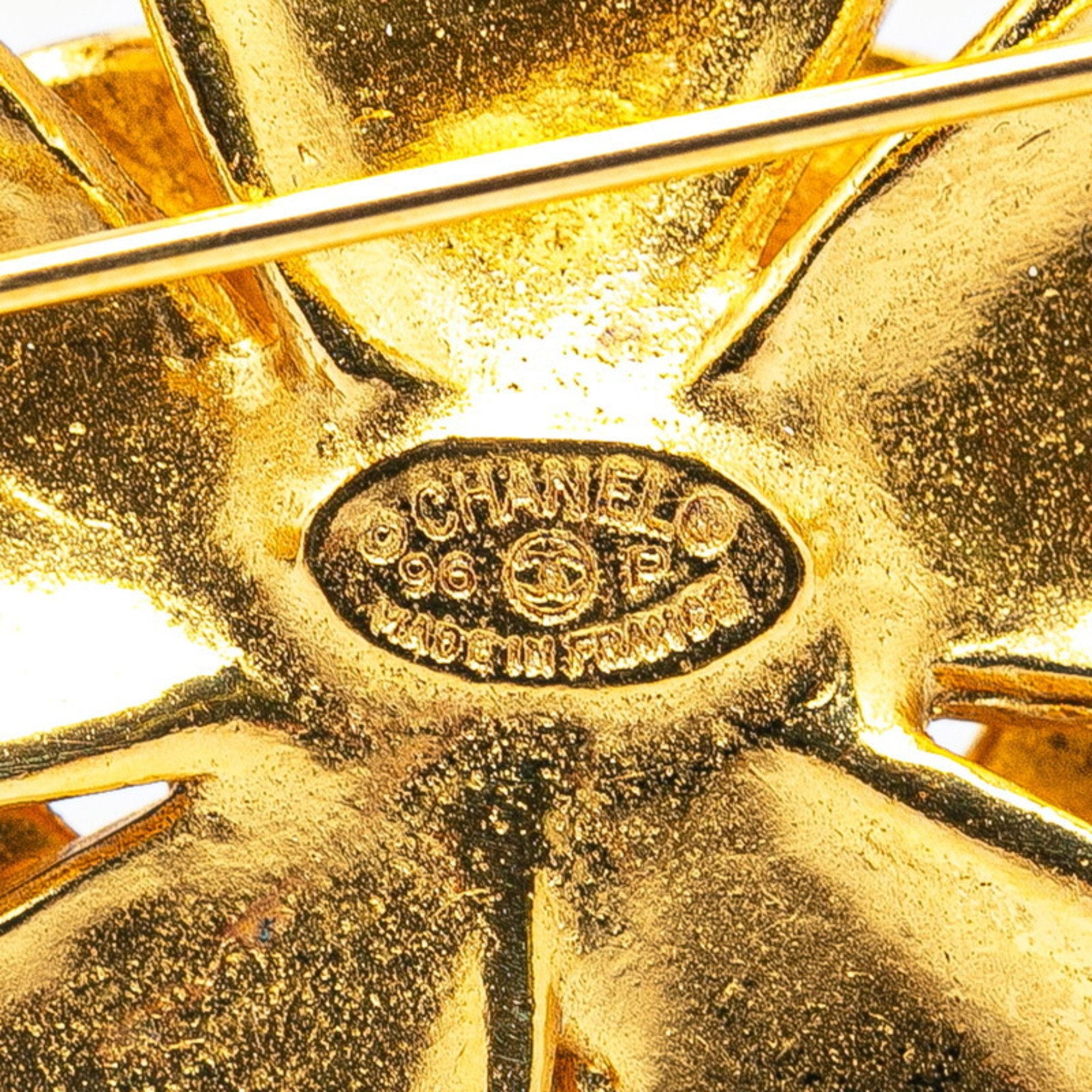 CC Logo Brooch Metal