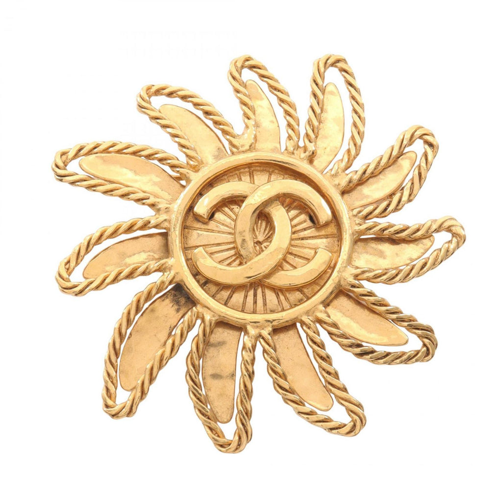 CC Logo Brooch Metal