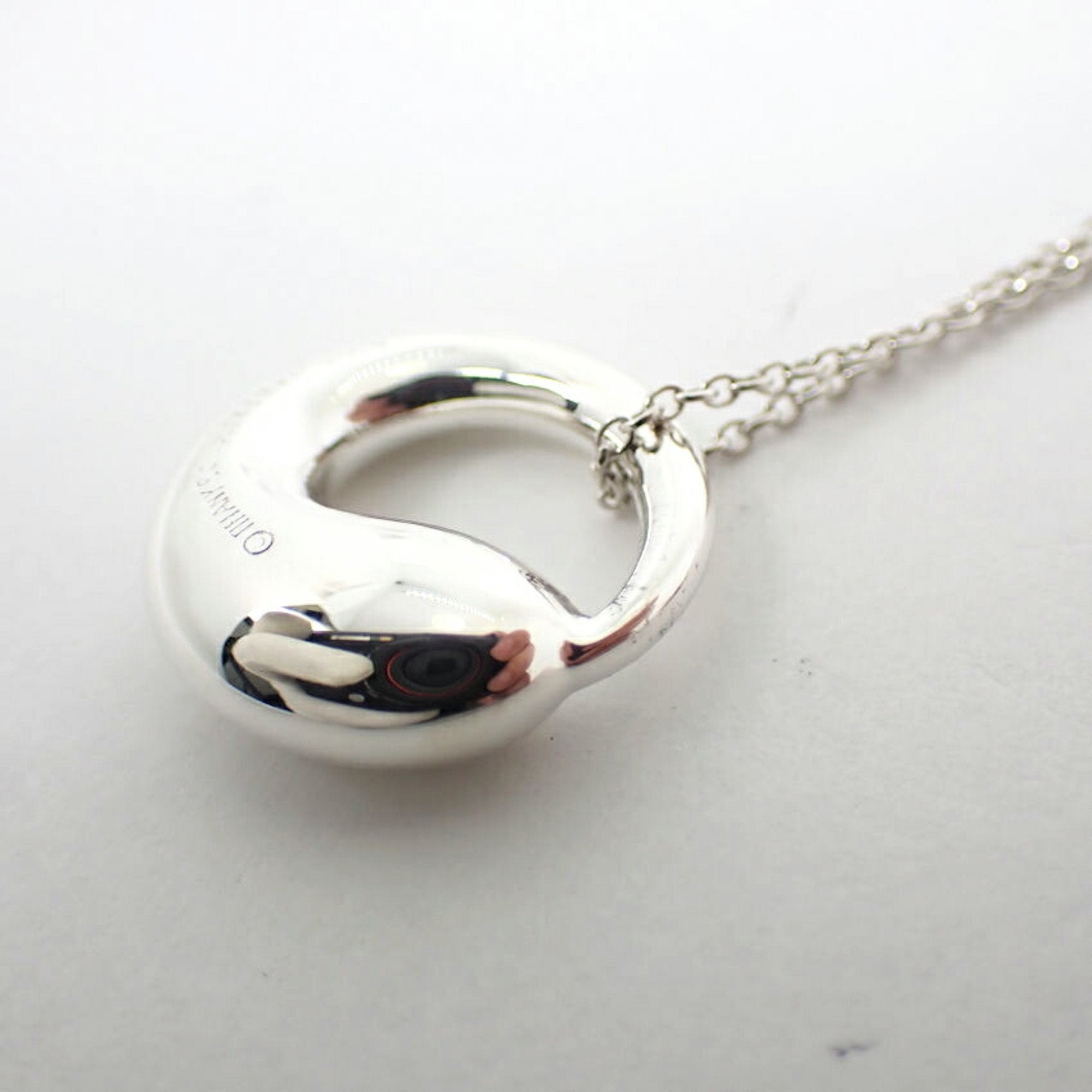Eternal Circle Pendant Necklace Sterling Silver