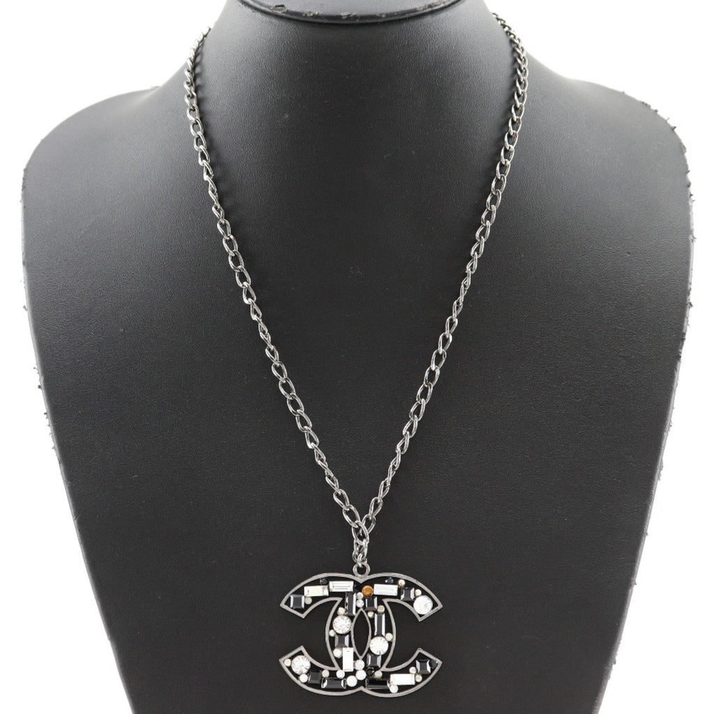 CC Logo Pendant Necklace Sterling Silver