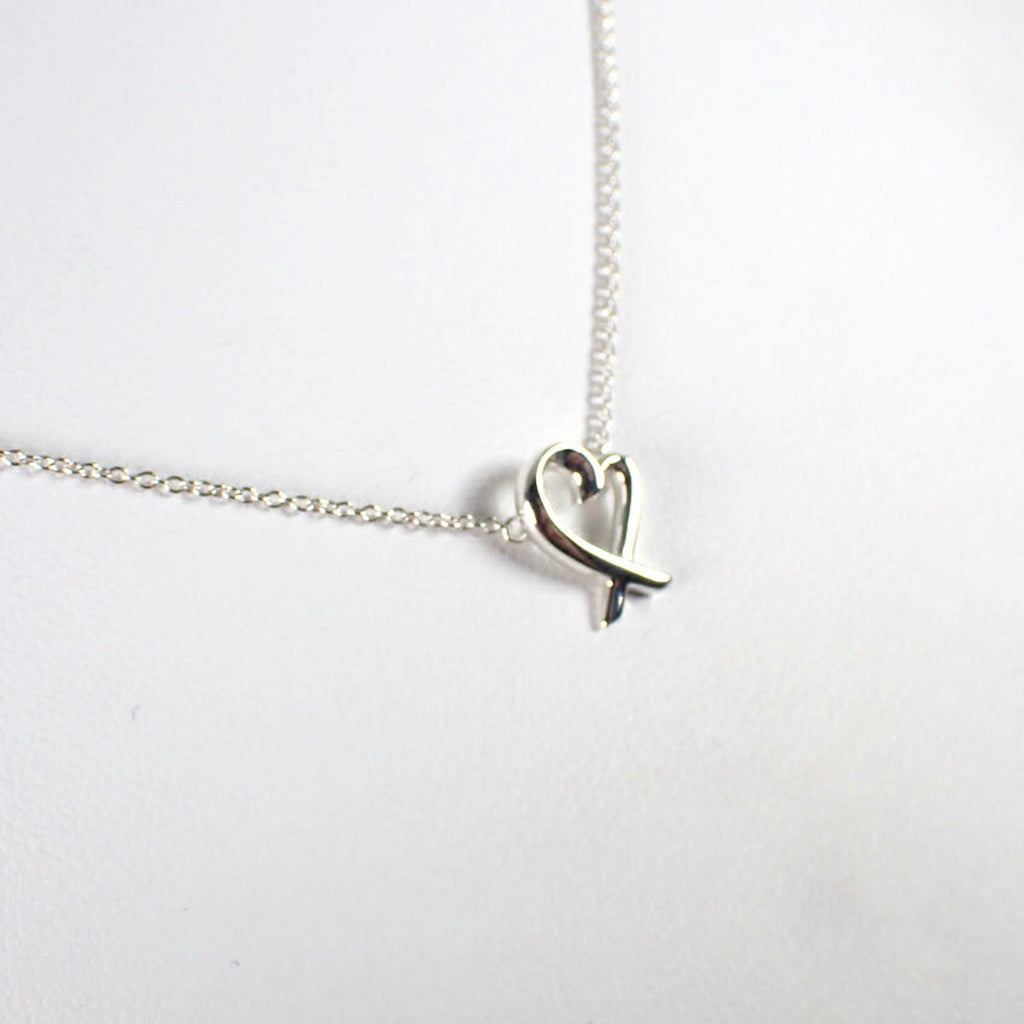 Loving Heart Pendant Necklace Sterling Silver