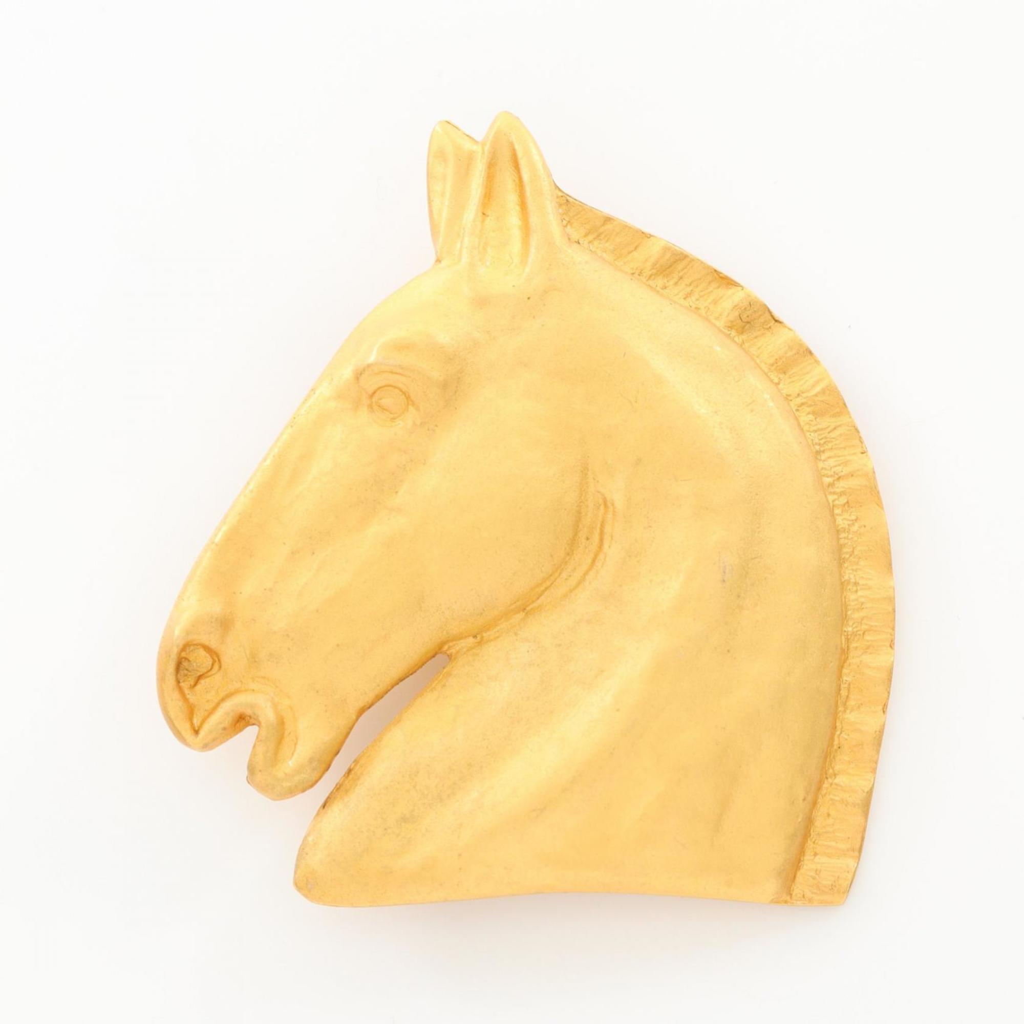 Horse Brooch Gold