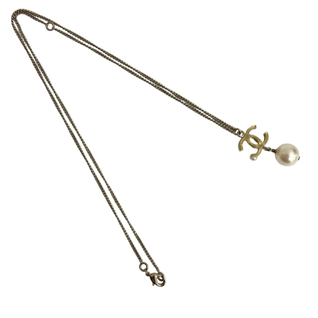 CC Logo Pendant Necklace Metal