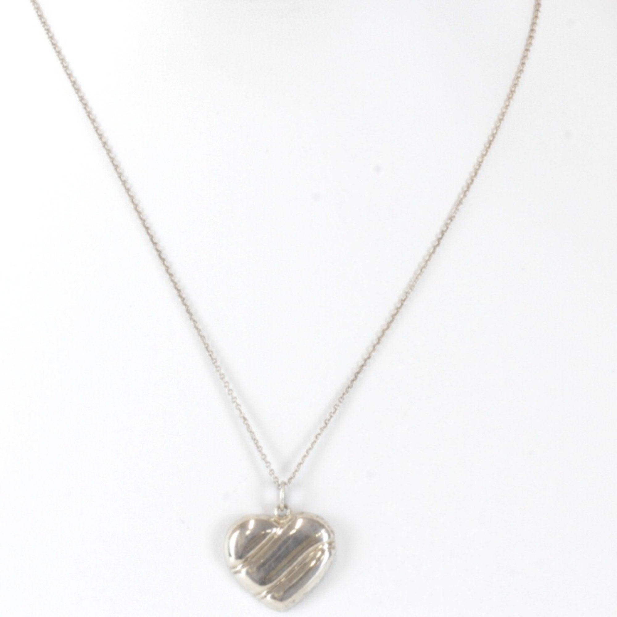 Heart Pendant Necklace Sterling Silver