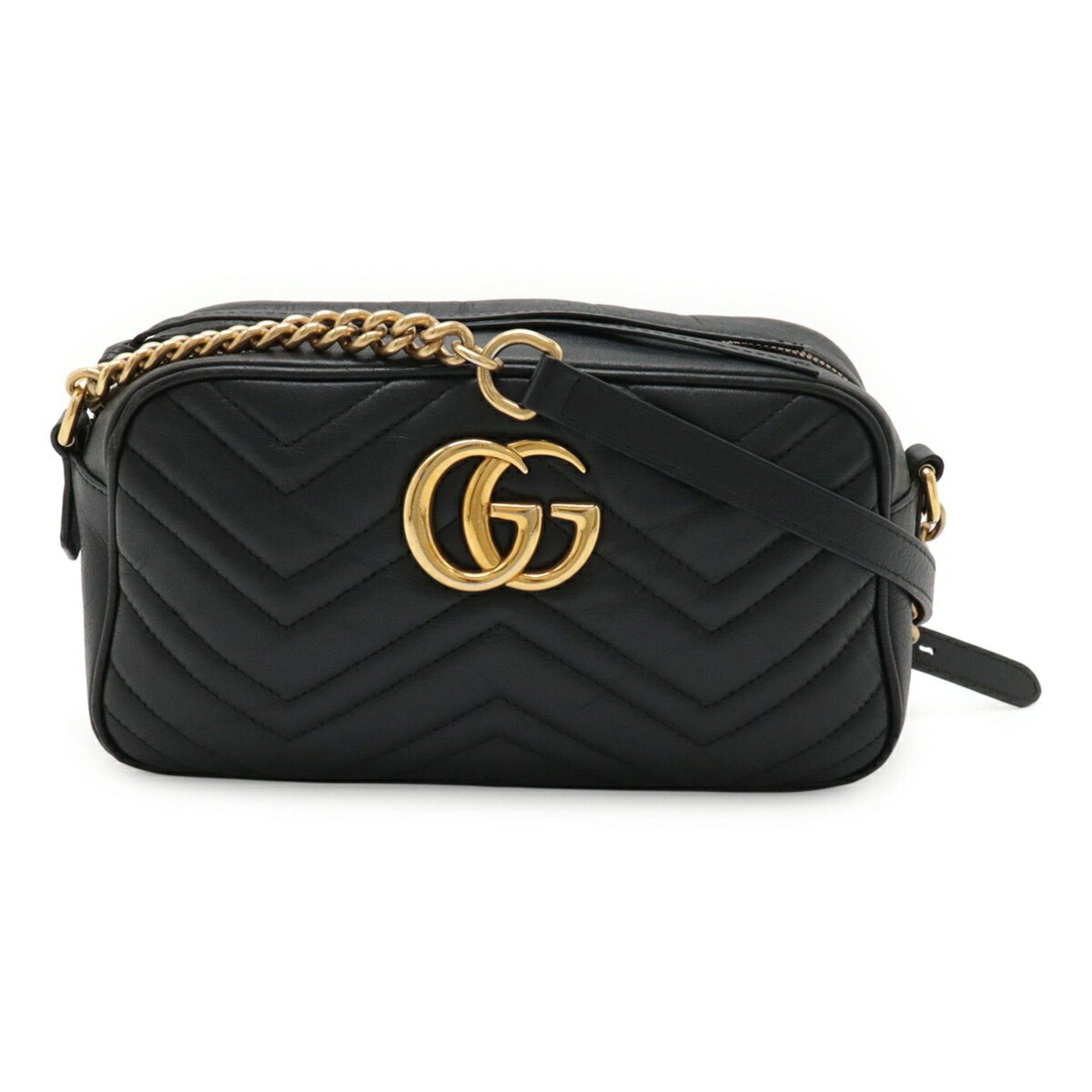GG Marmont Shoulder Bag Matelasse Leather Small